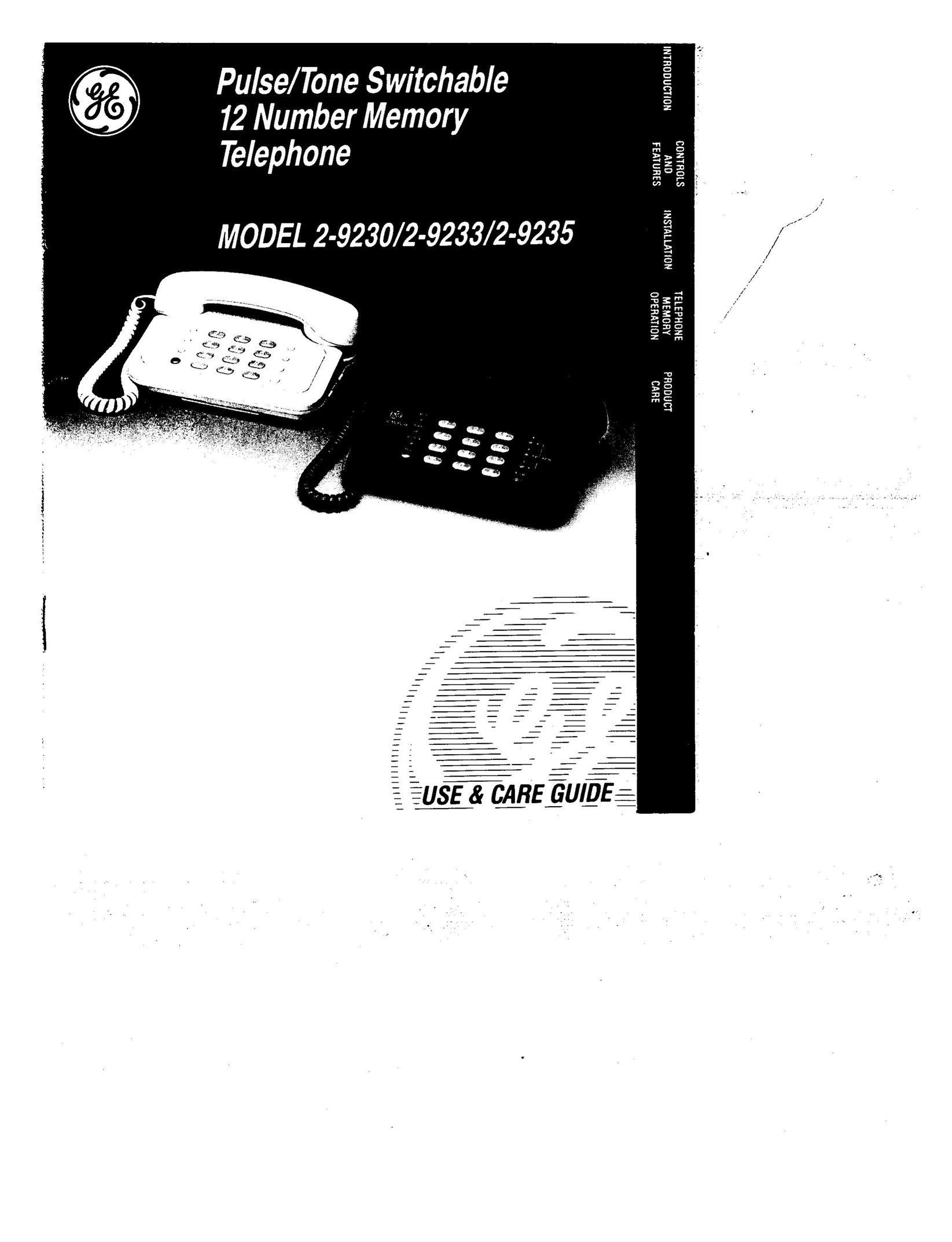 GE 2-9230 Telephone User Manual
