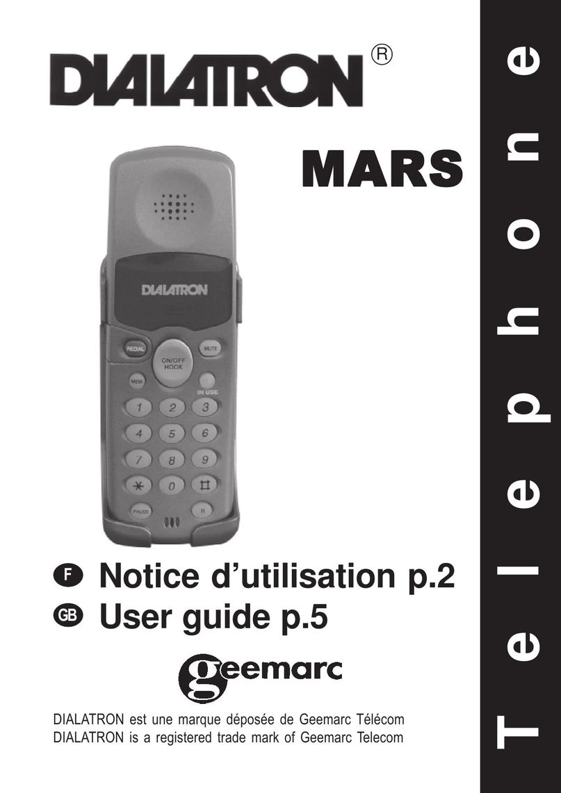 Geemarc Dialatron Telephone User Manual