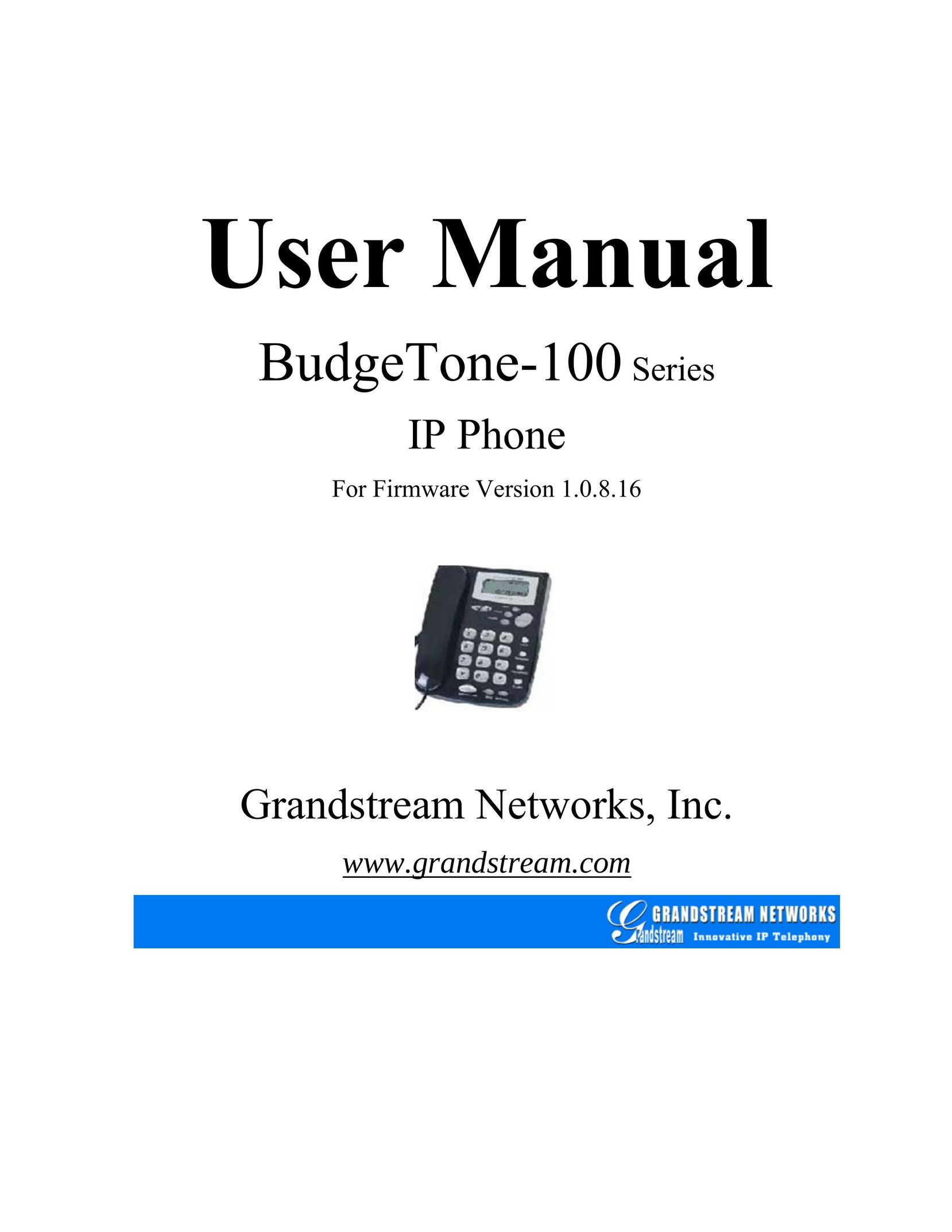 Grandstream Networks 100 Series Telephone User Manual