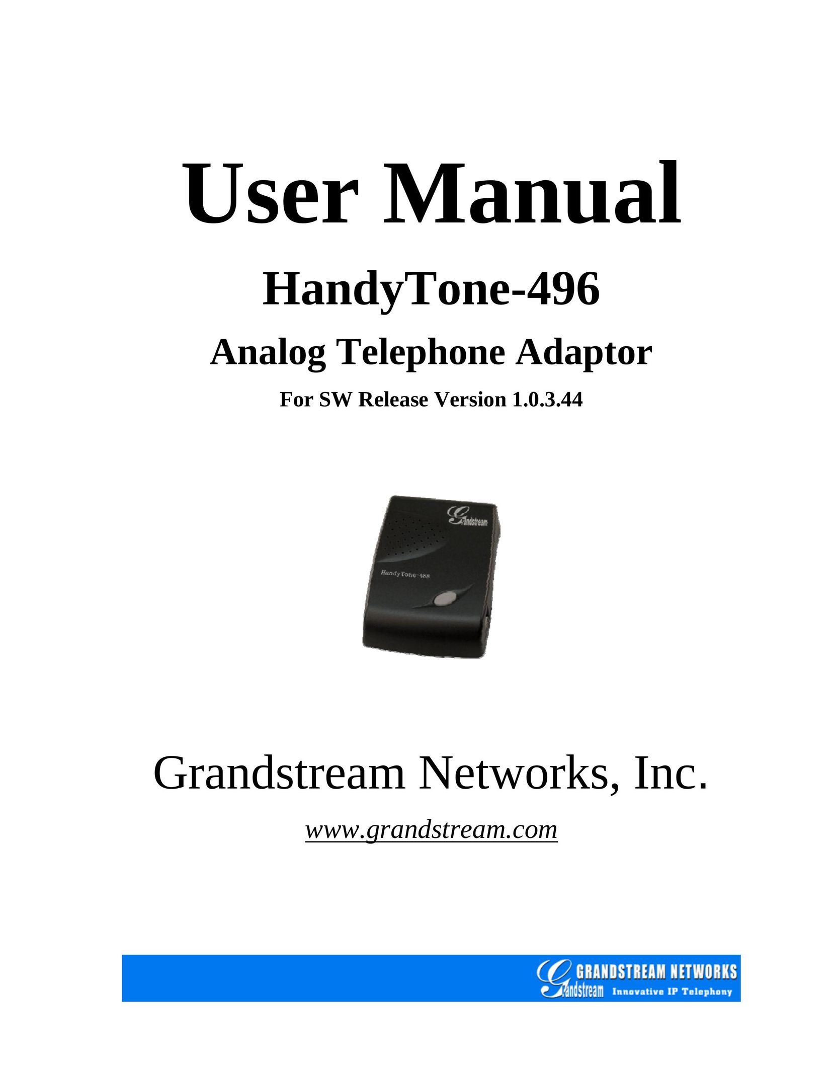 Grandstream Networks 496 Telephone User Manual