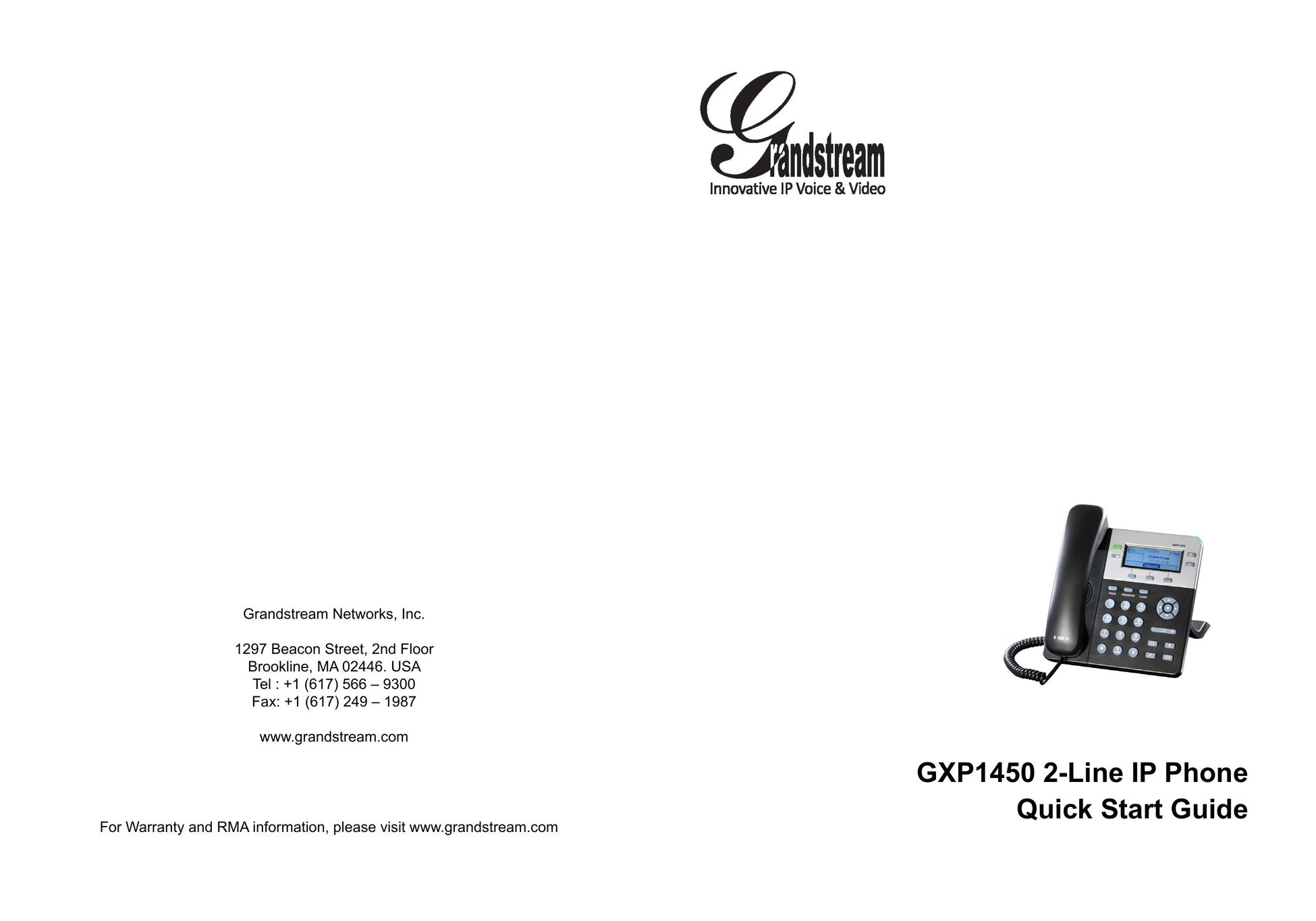 Grandstream Networks GXP1450 Telephone User Manual