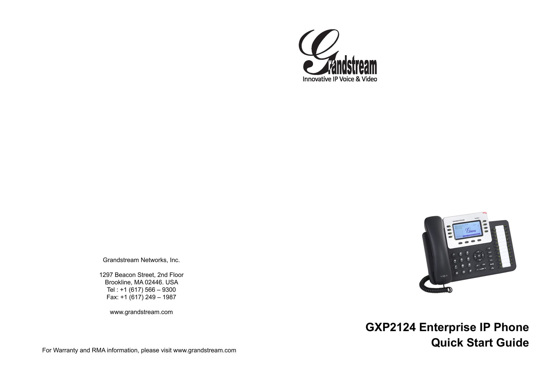 Grandstream Networks GXP2124 Telephone User Manual