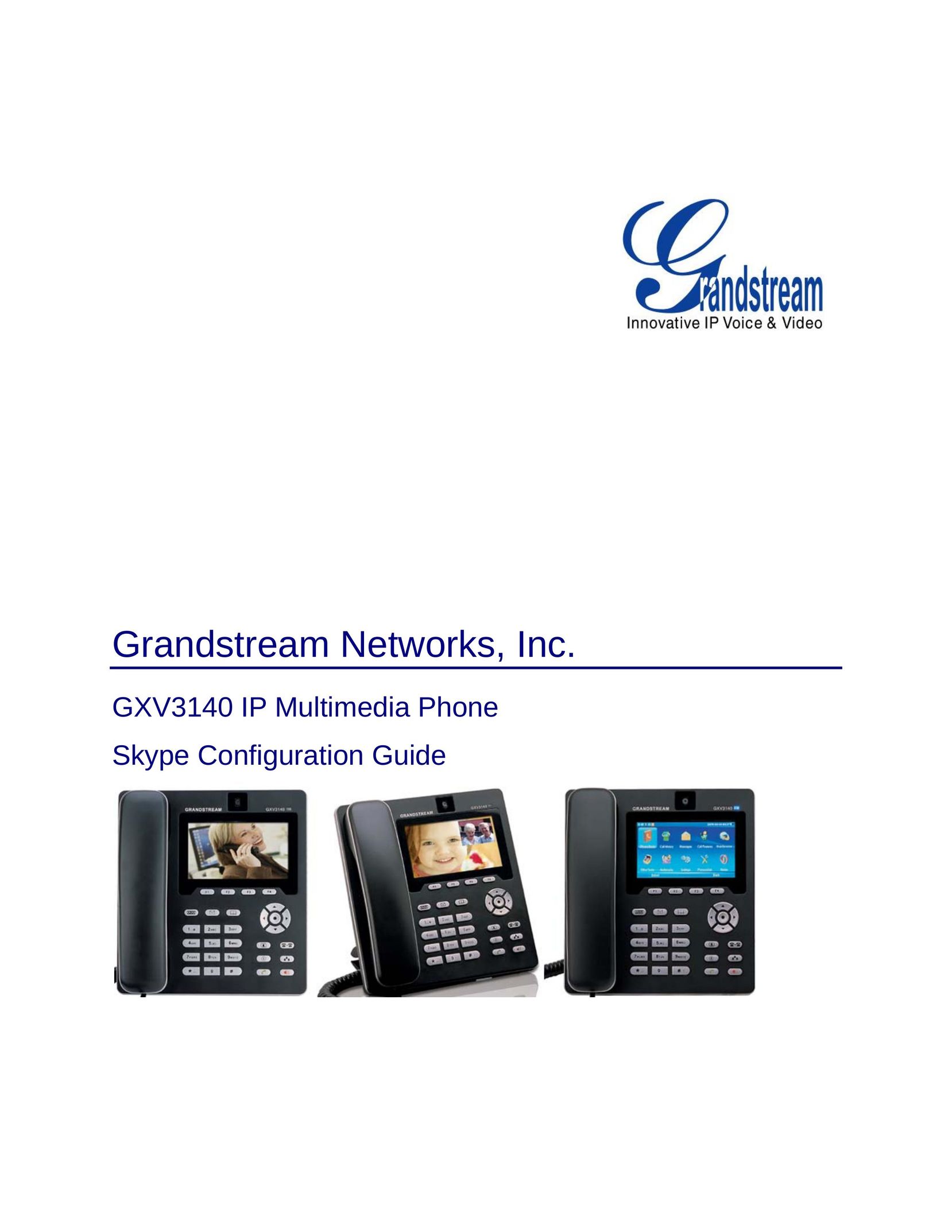 Grandstream Networks GXV3140 Telephone User Manual