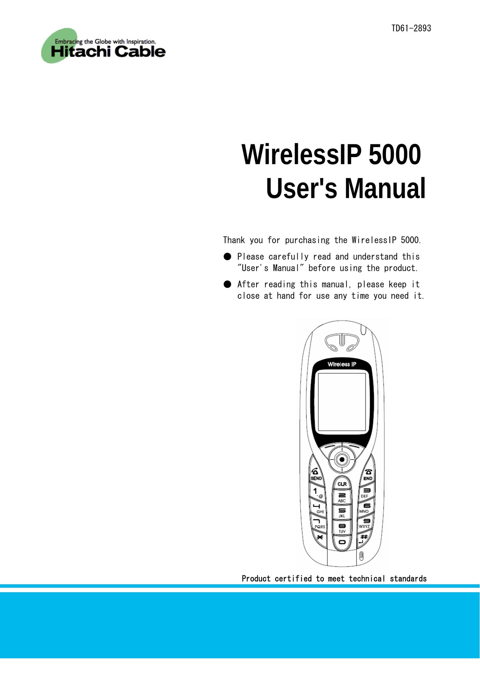 Hitachi WirelessIP 5000 Telephone User Manual