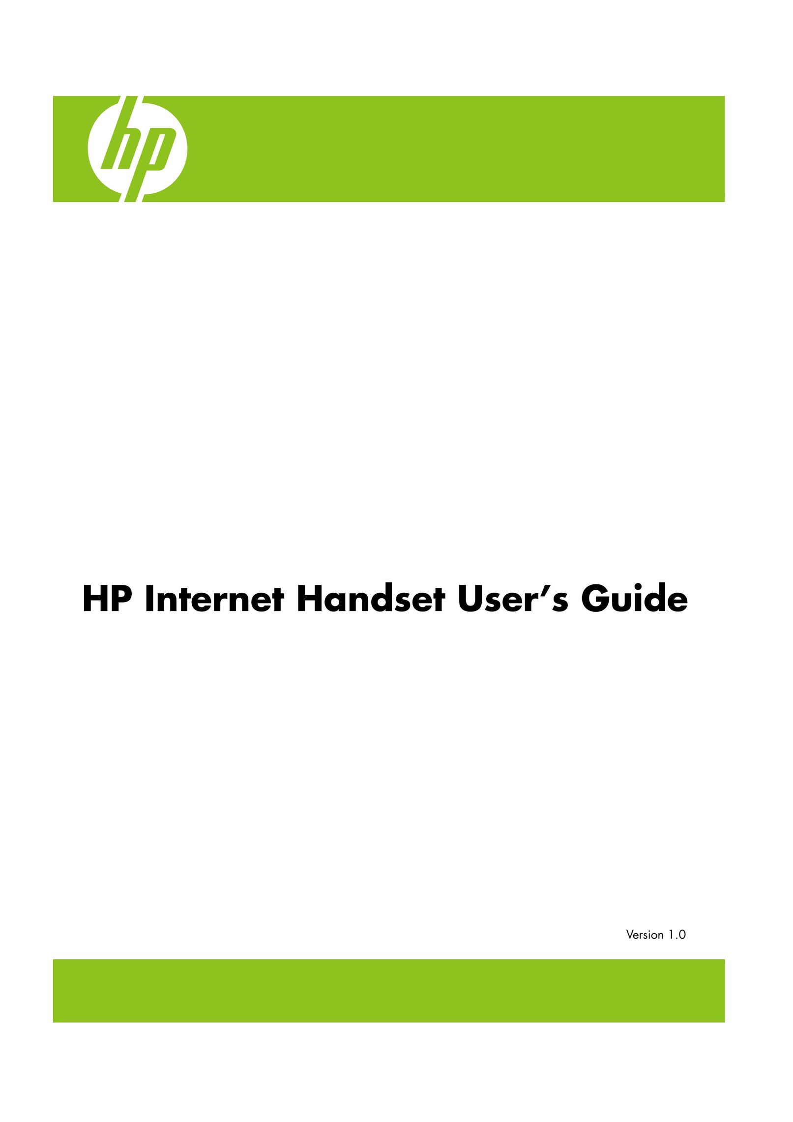 HP (Hewlett-Packard) Internet Handset Telephone User Manual