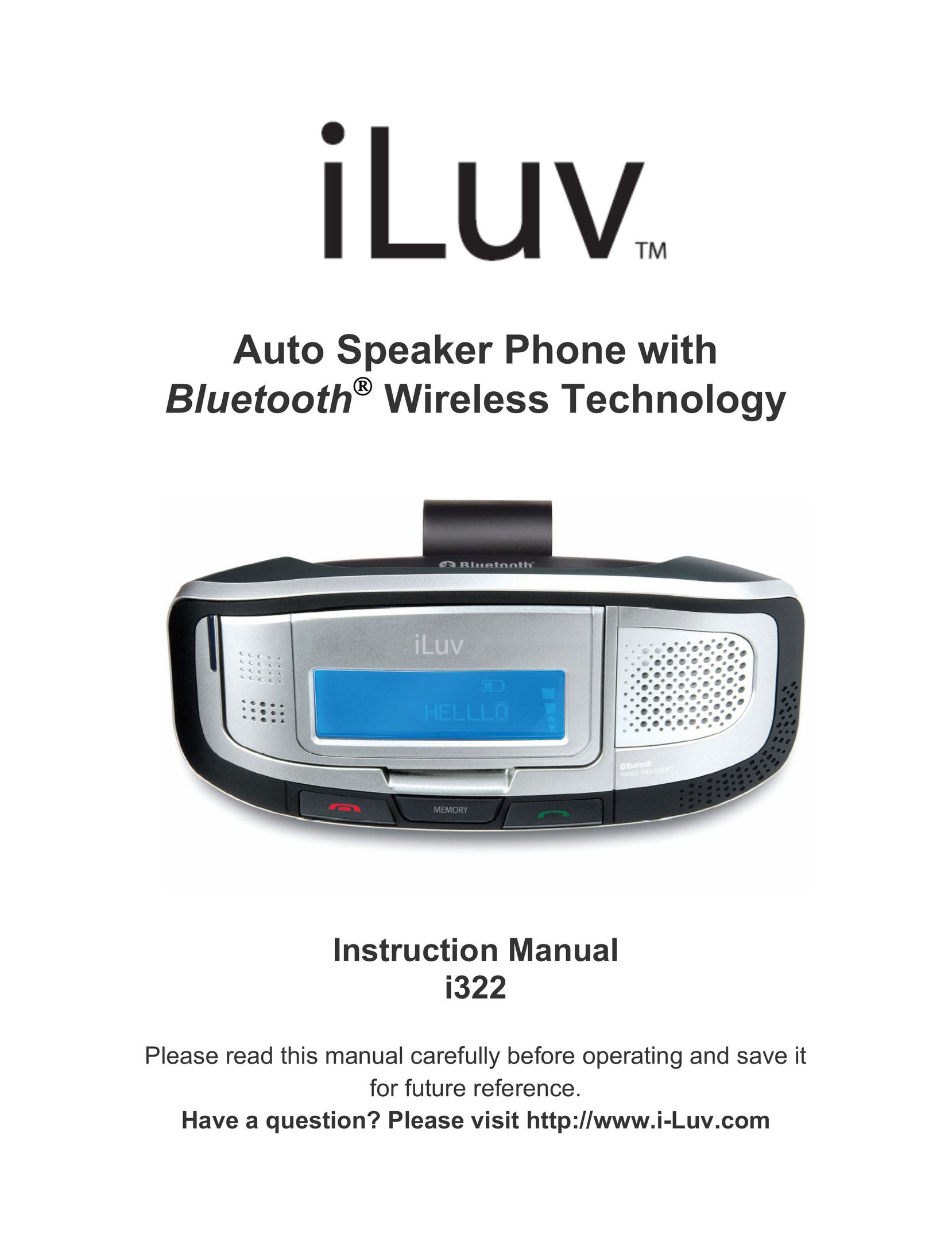 Iluv ii322 Telephone User Manual