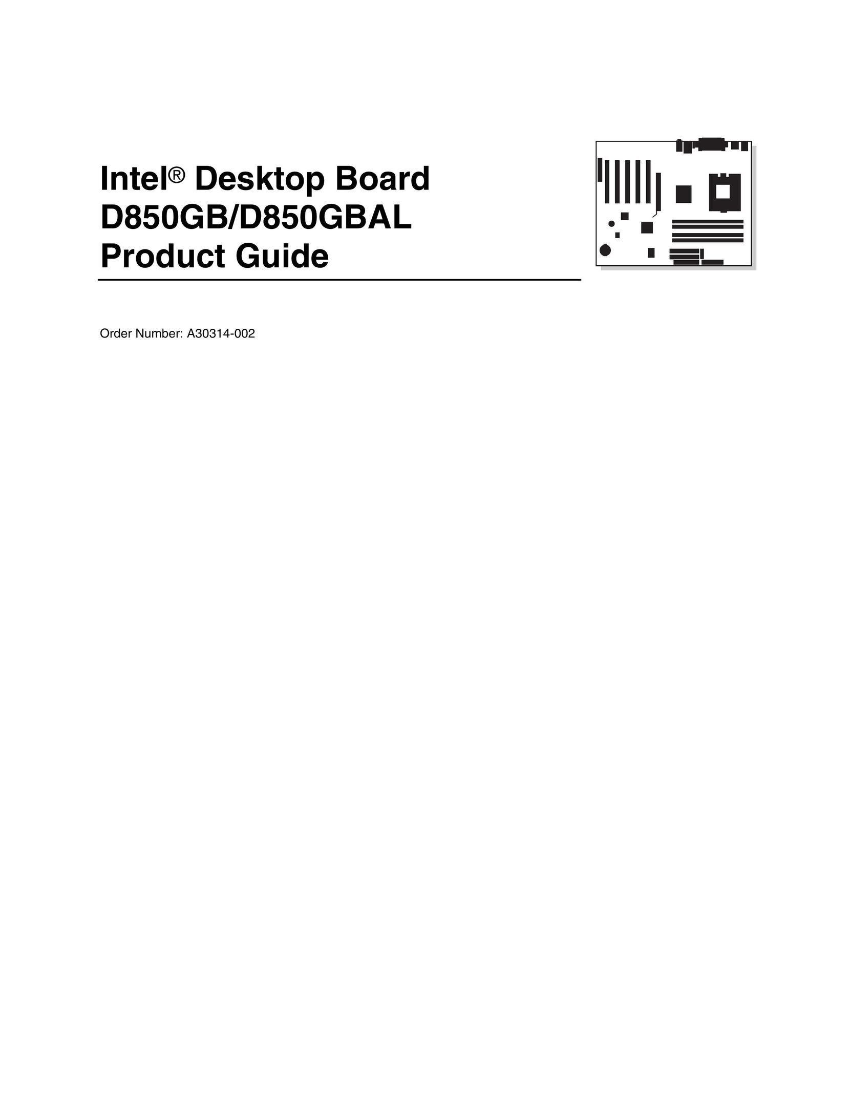 Intel D850GB Telephone User Manual
