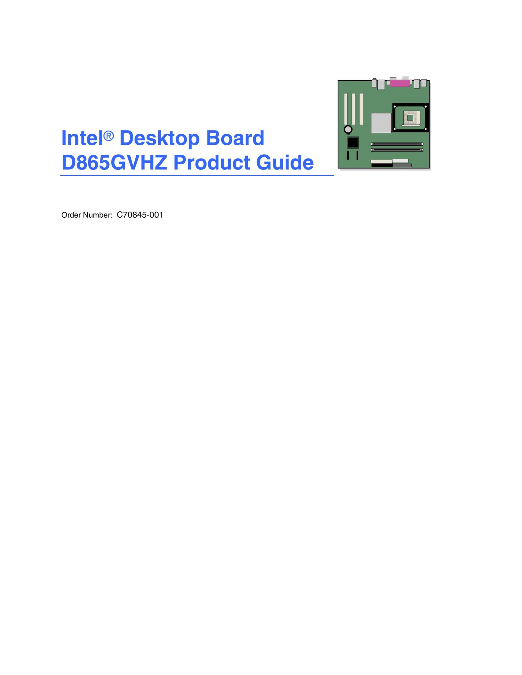 Intel D865GVHZ Telephone User Manual