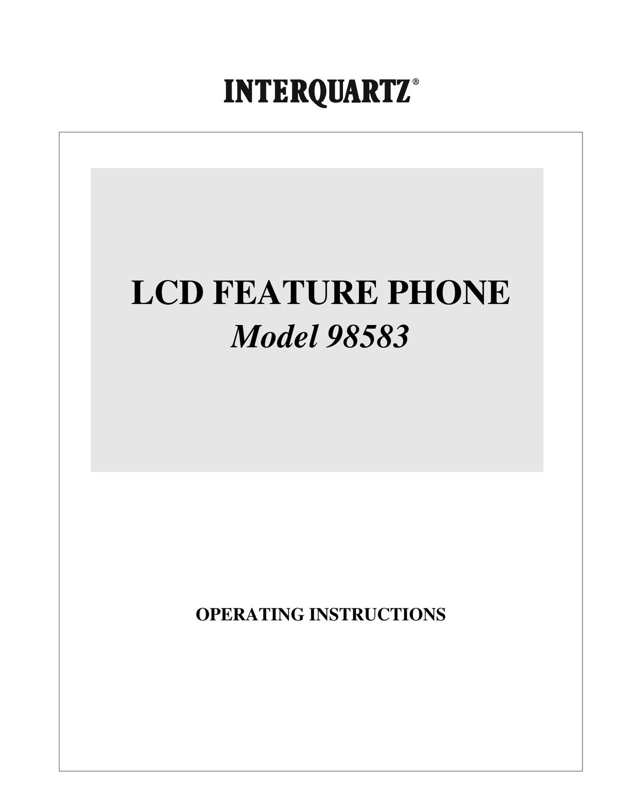 Interquartz 98583 Telephone User Manual
