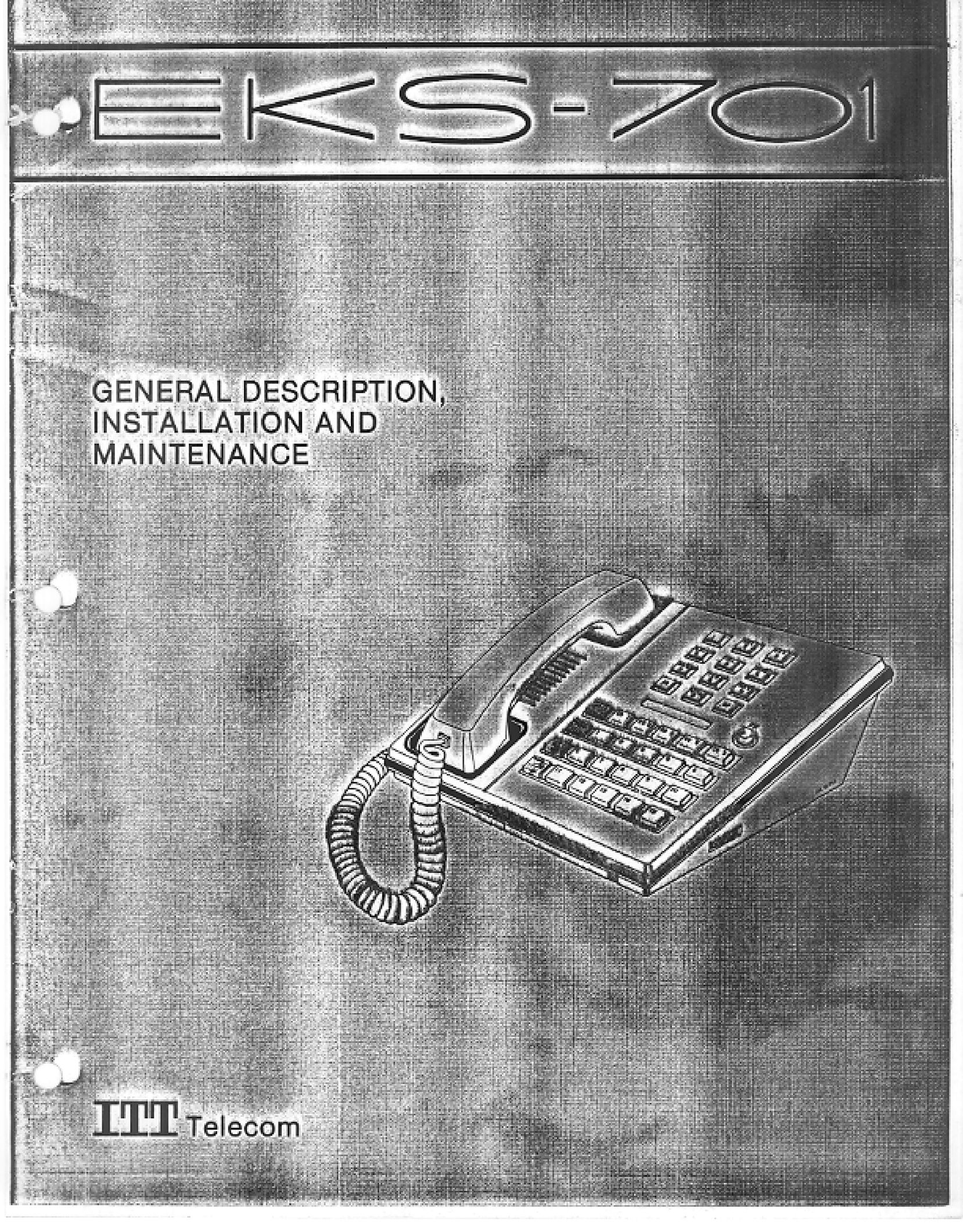 ITT EKS-701 Telephone User Manual