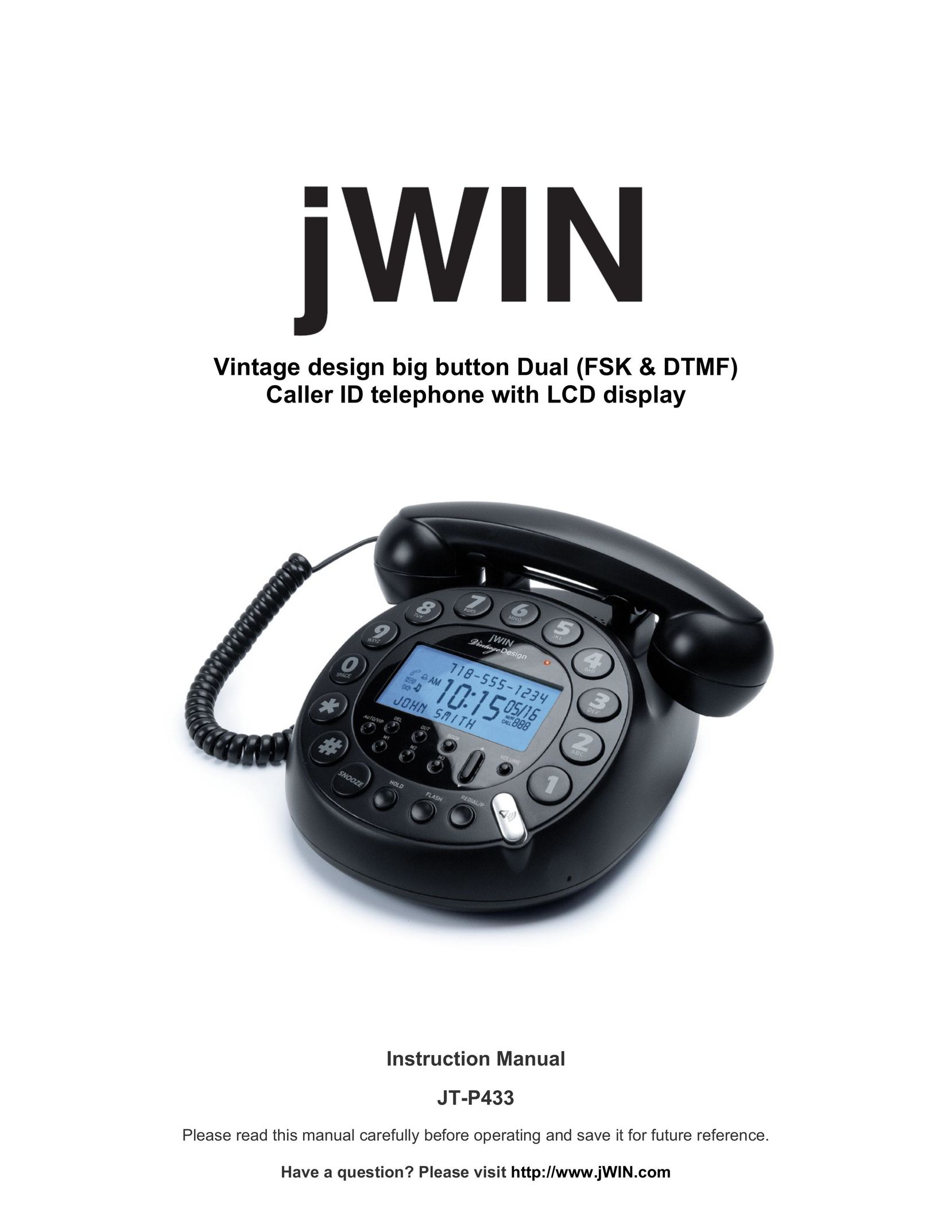 Jwin JT-P433 Telephone User Manual