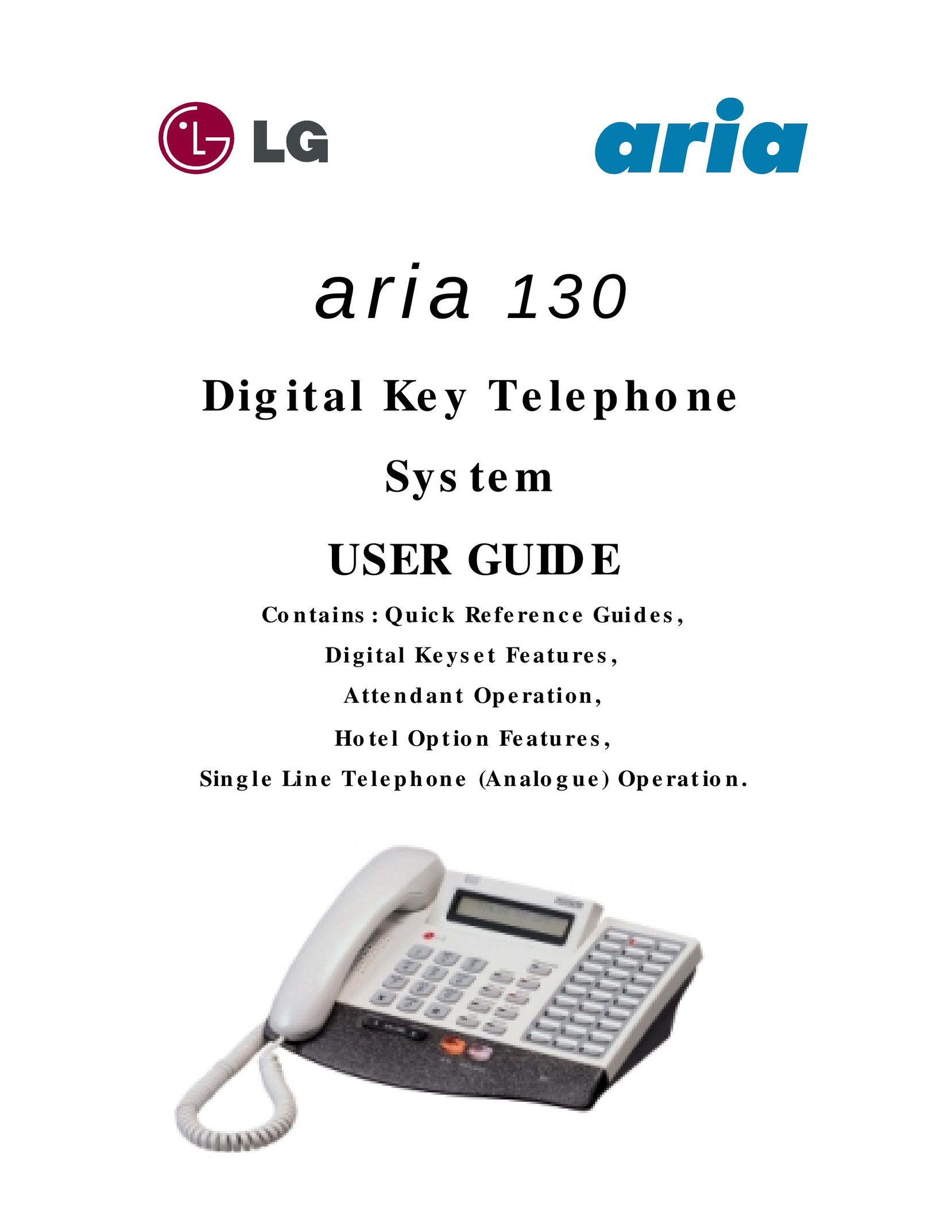 LG Electronics aria130 Telephone User Manual