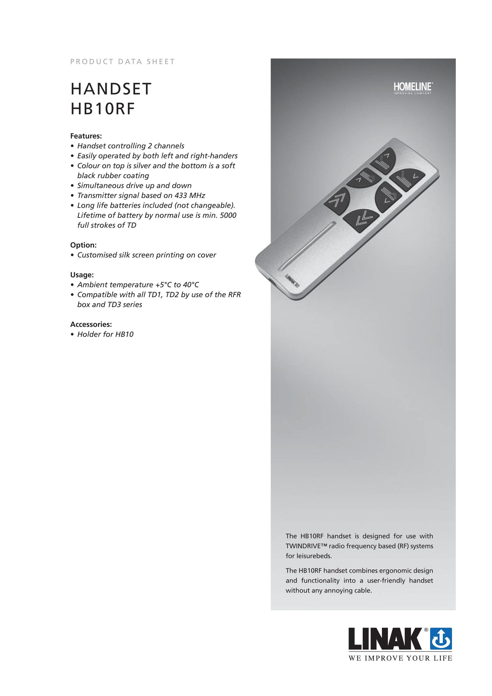 Linak HB10RF Telephone User Manual