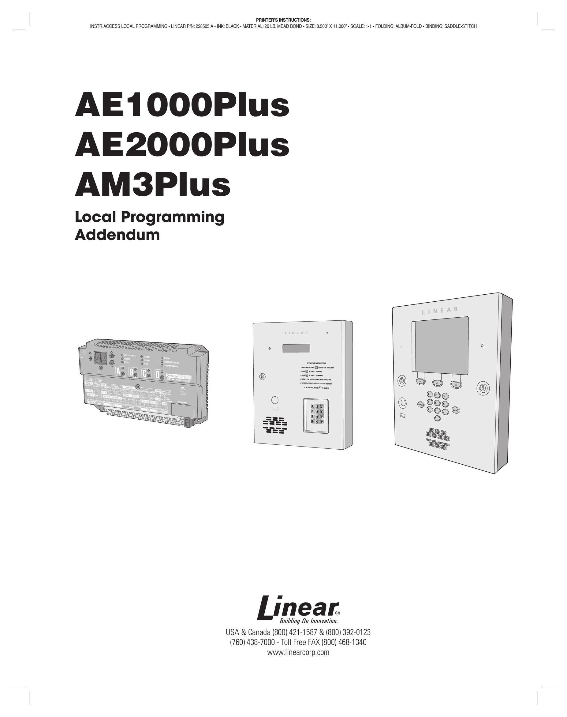 Linear AE1000Plus Telephone User Manual