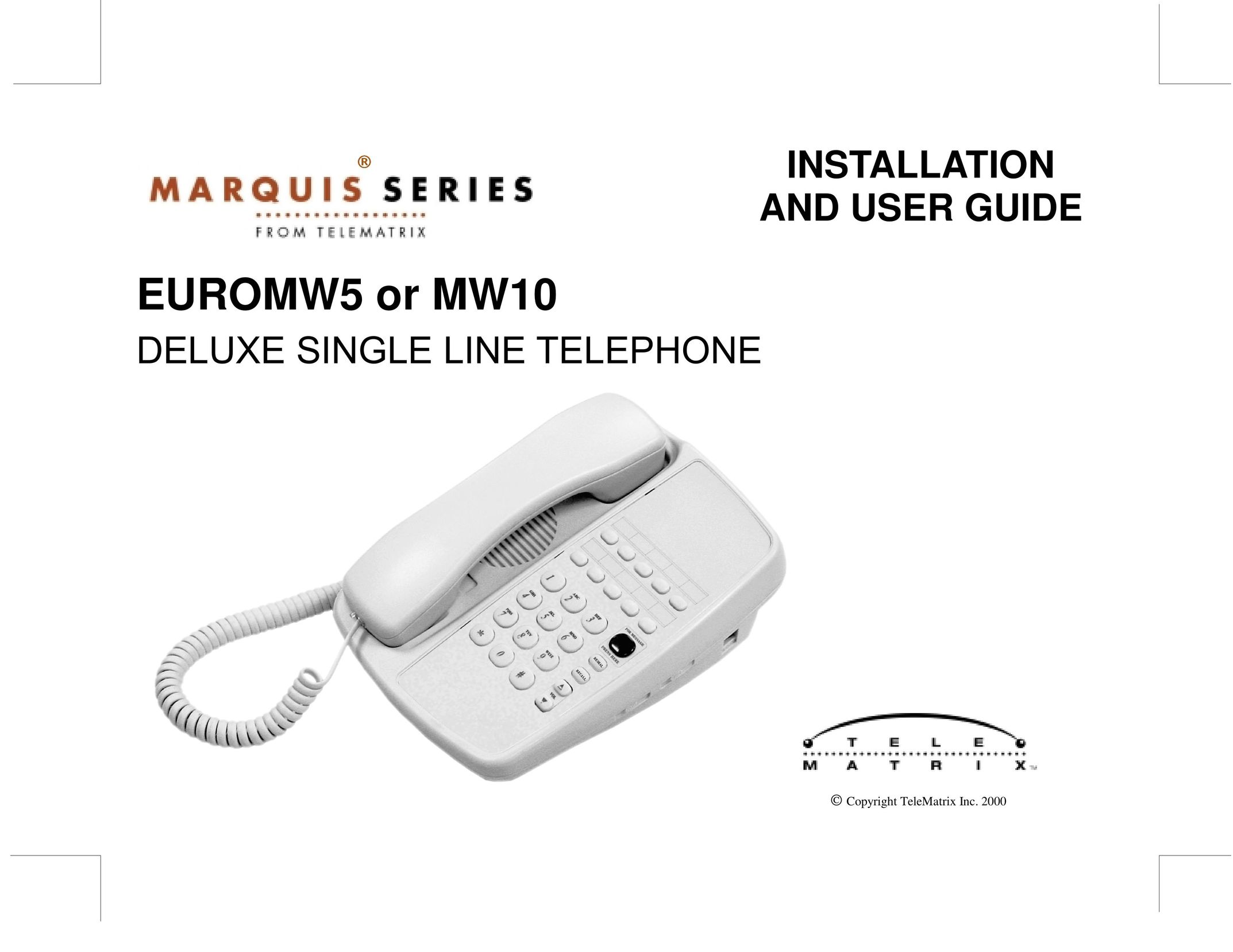 Marquis EUROMW5 Telephone User Manual