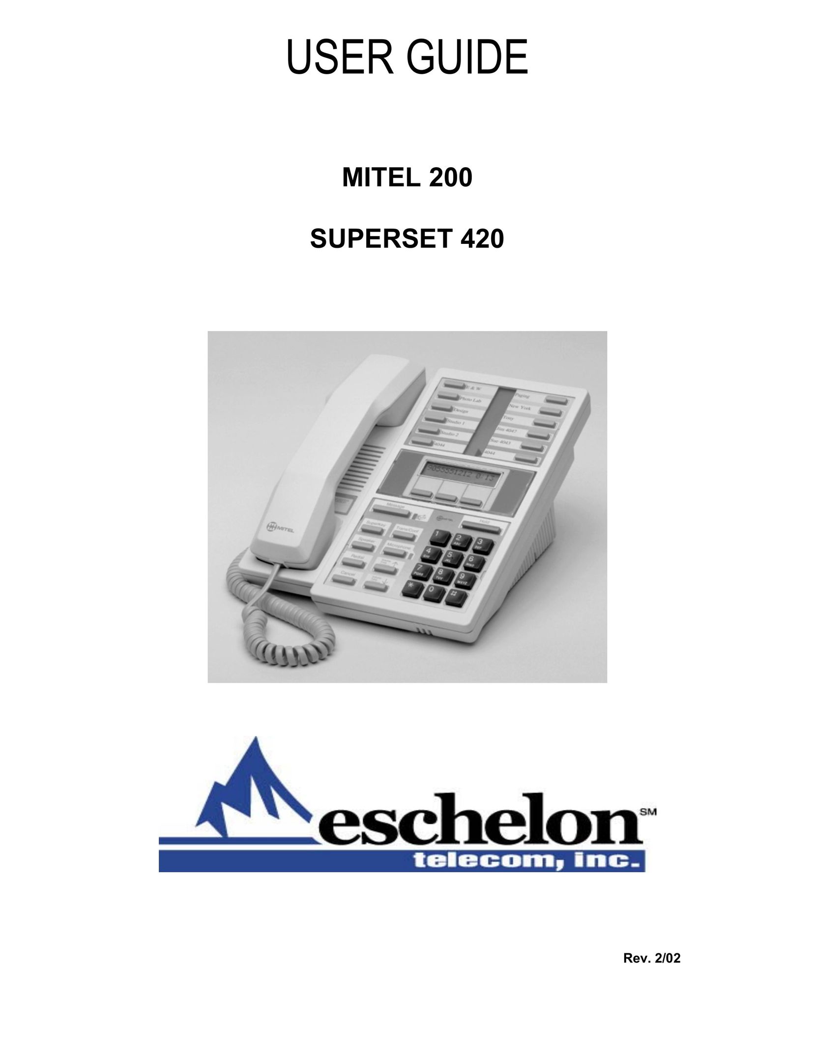 Mitel 200 Telephone User Manual