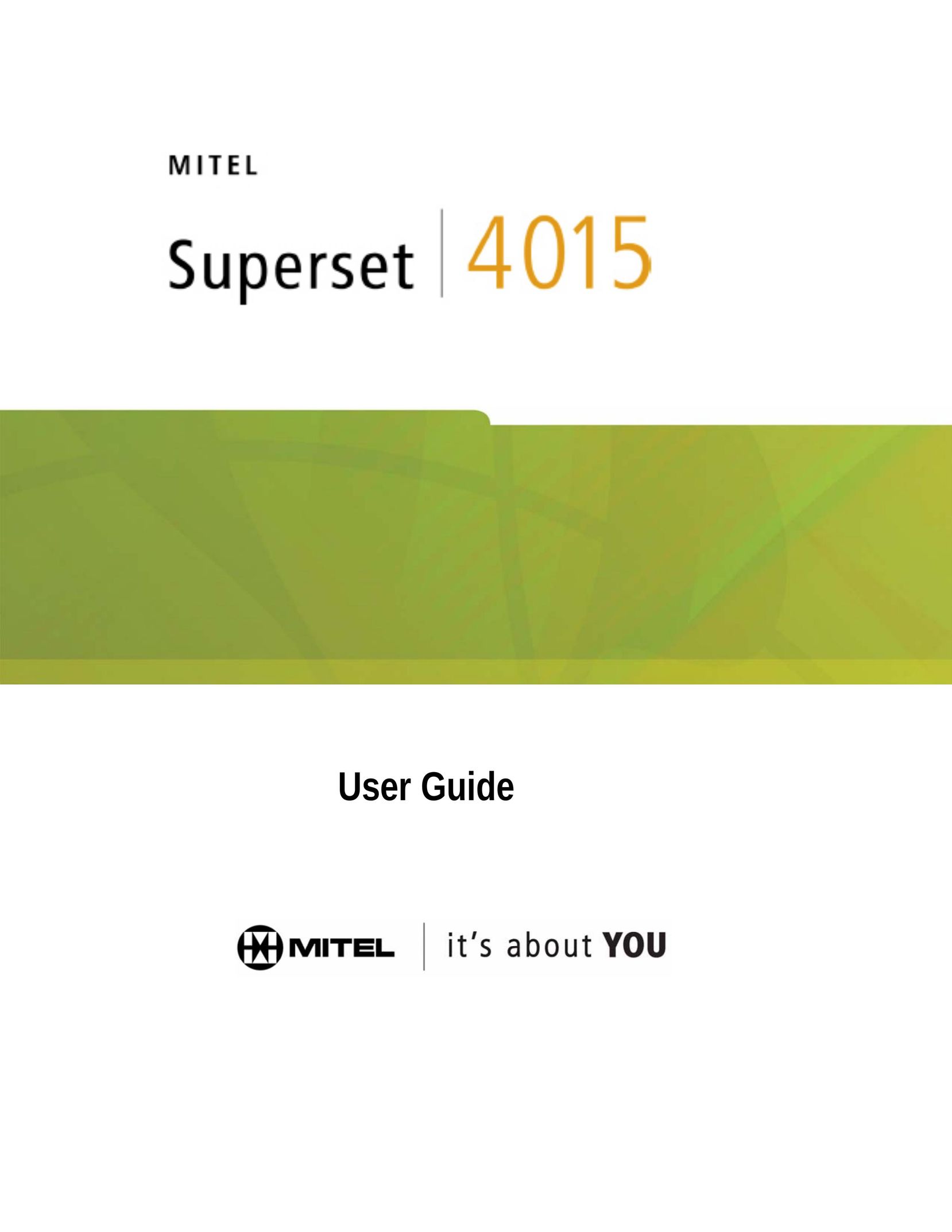 Mitel 4015 Telephone User Manual