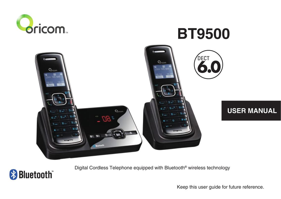Oricom BT9500 Telephone User Manual