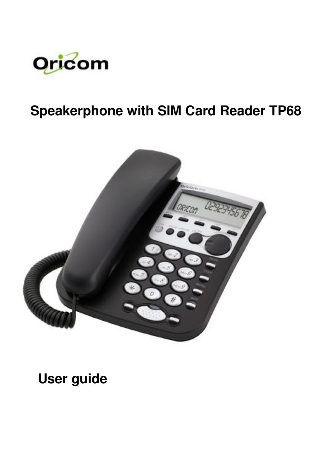 Oricom TP68 Telephone User Manual