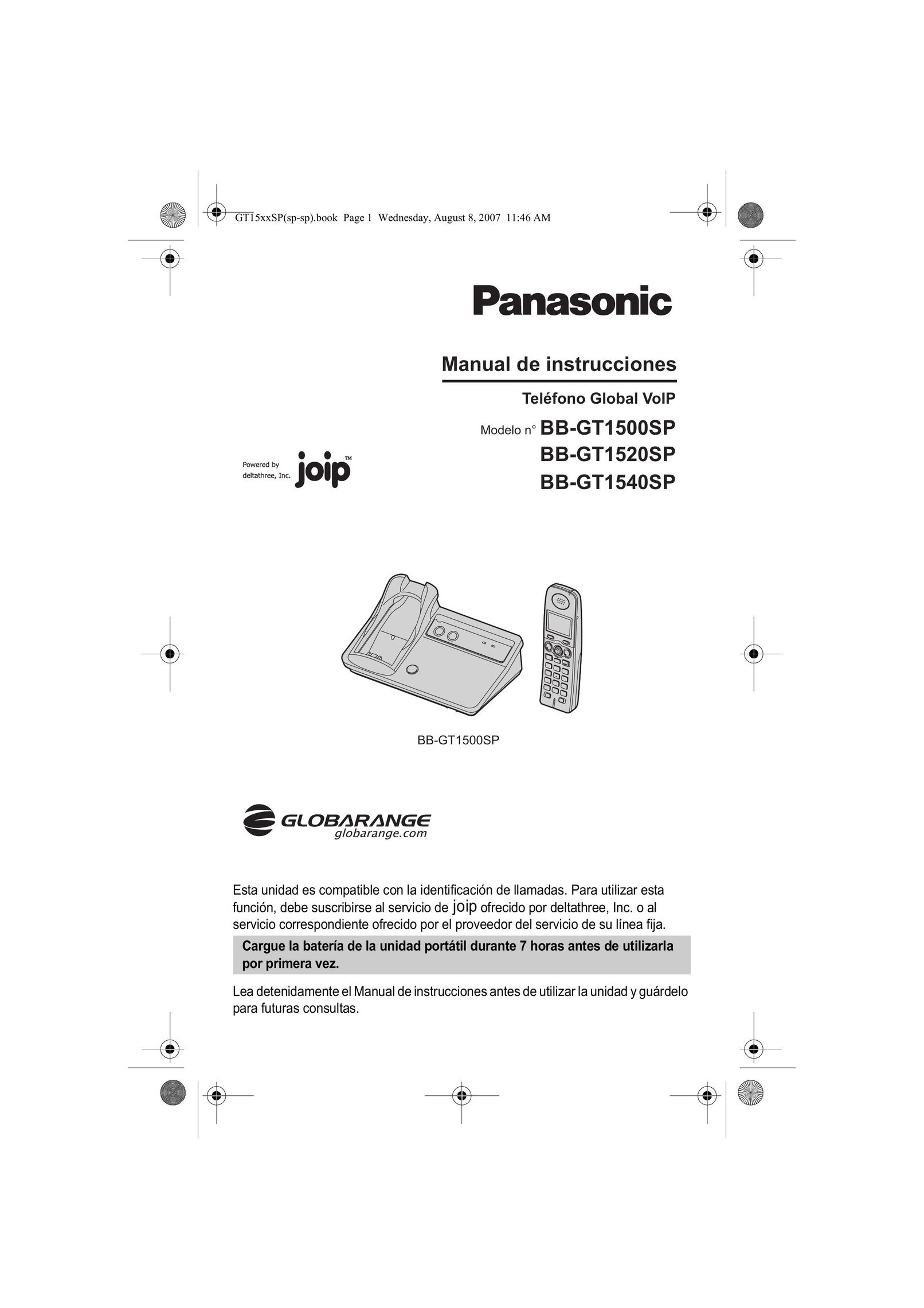 Panasonic BB-GT1540SP Telephone User Manual