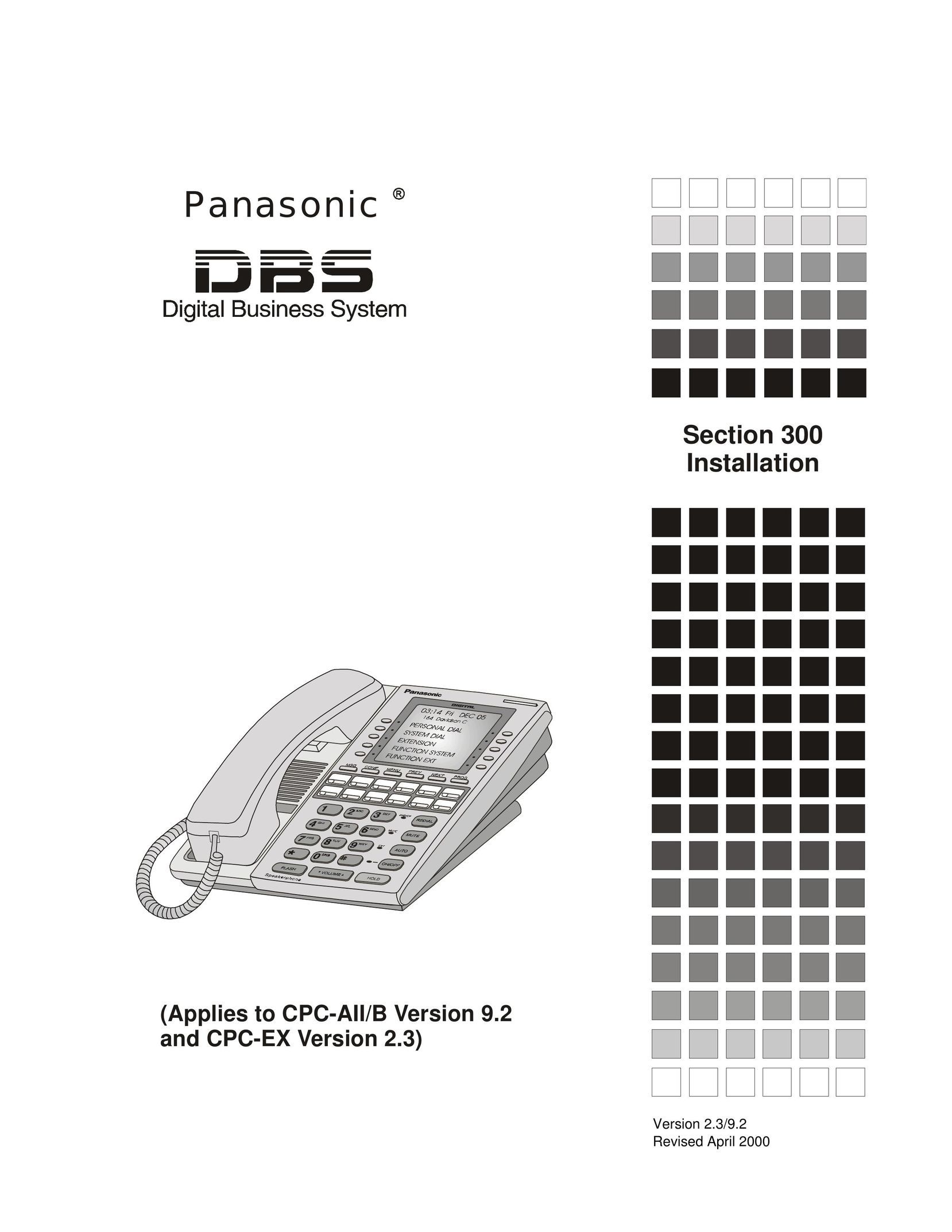 Panasonic CPC-EX Telephone User Manual