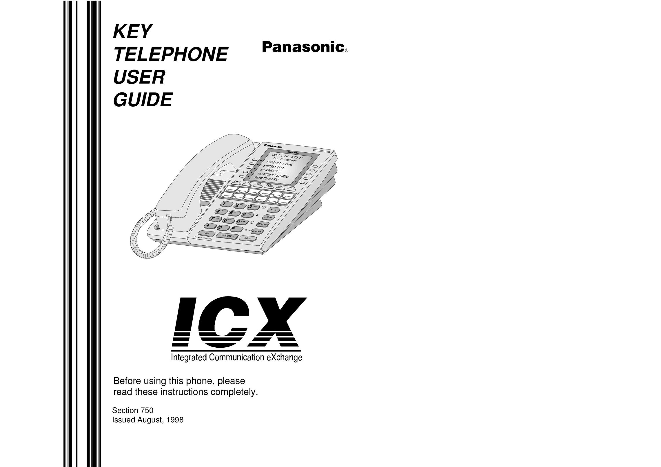 Panasonic KEY TELEPHONE Telephone User Manual