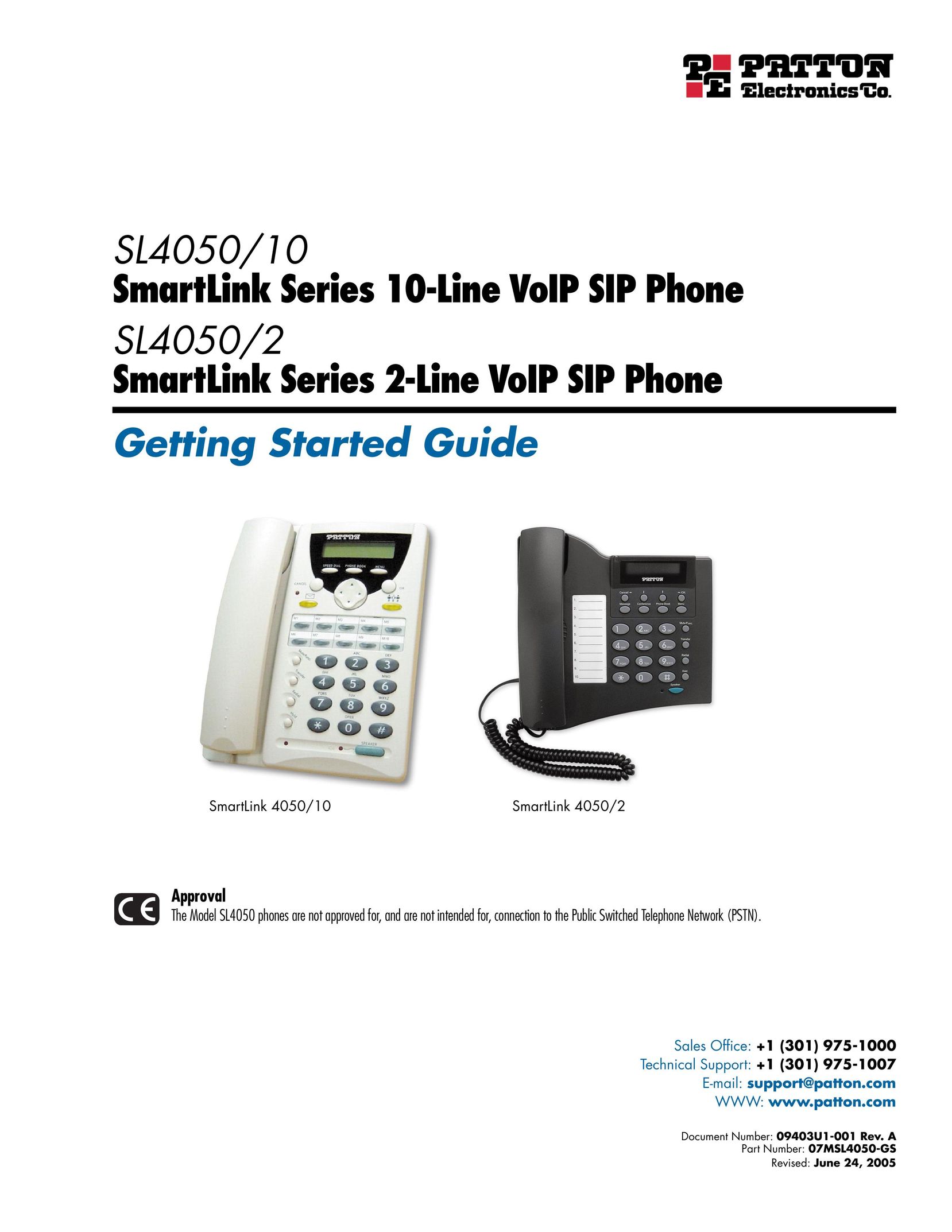 Patton electronic SL4050/2 Telephone User Manual