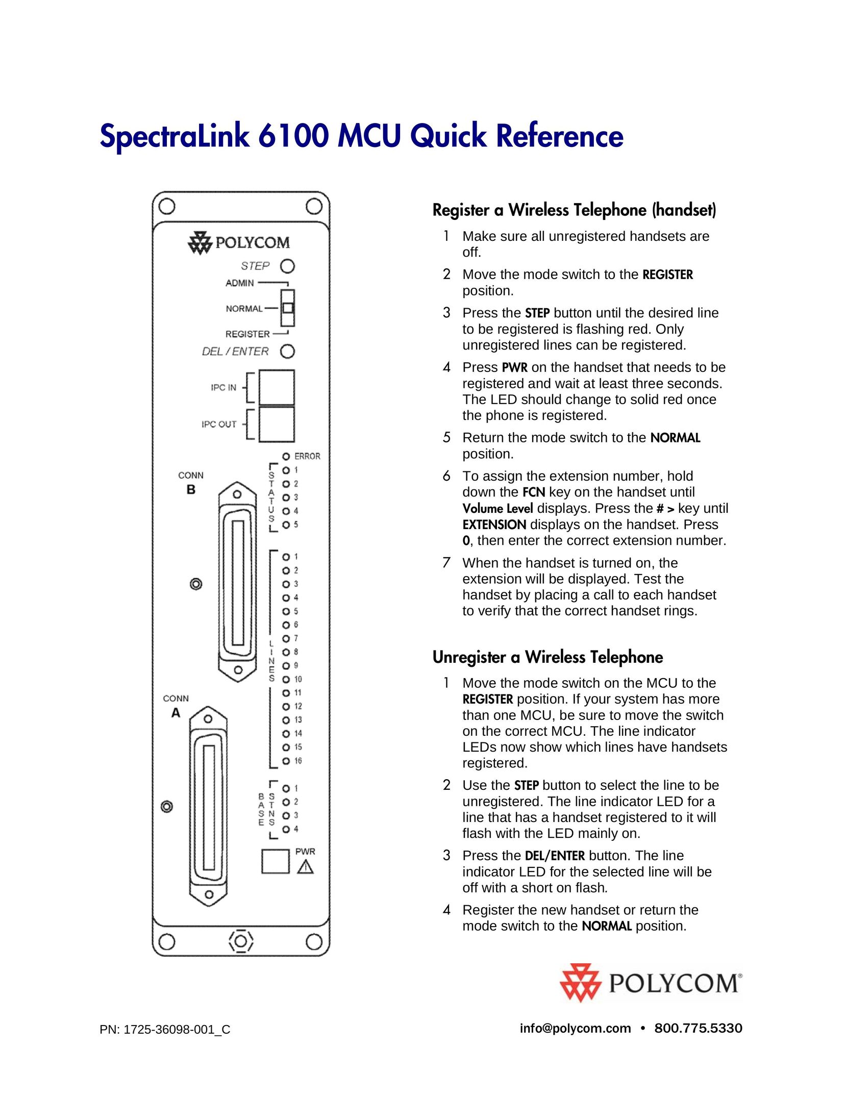Polycom 6100 MCU Telephone User Manual