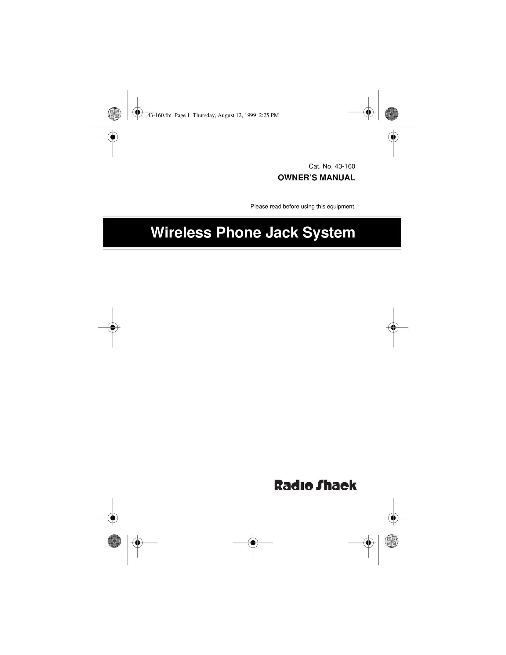 Radio Shack 43160 Telephone User Manual