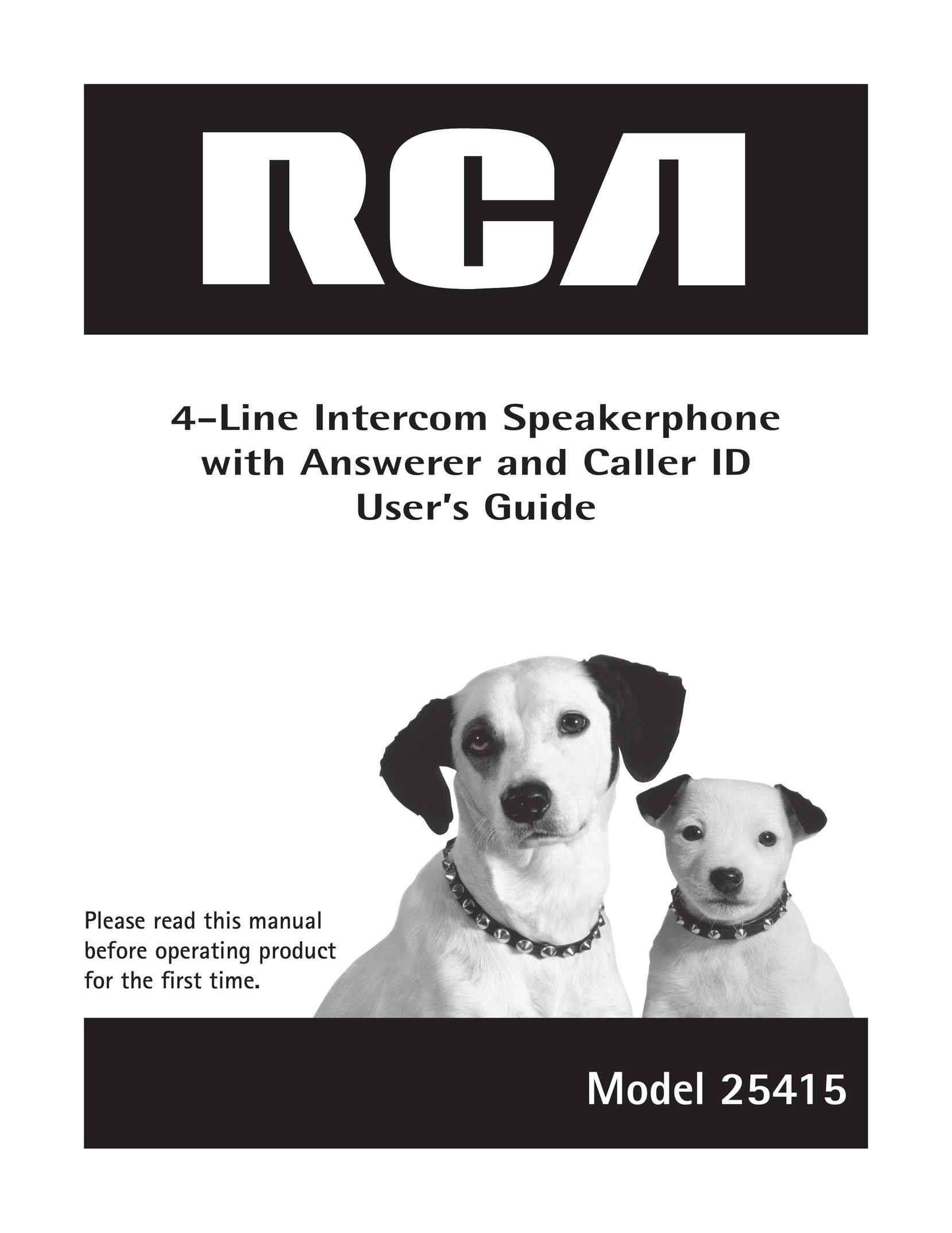RCA 25415 Telephone User Manual