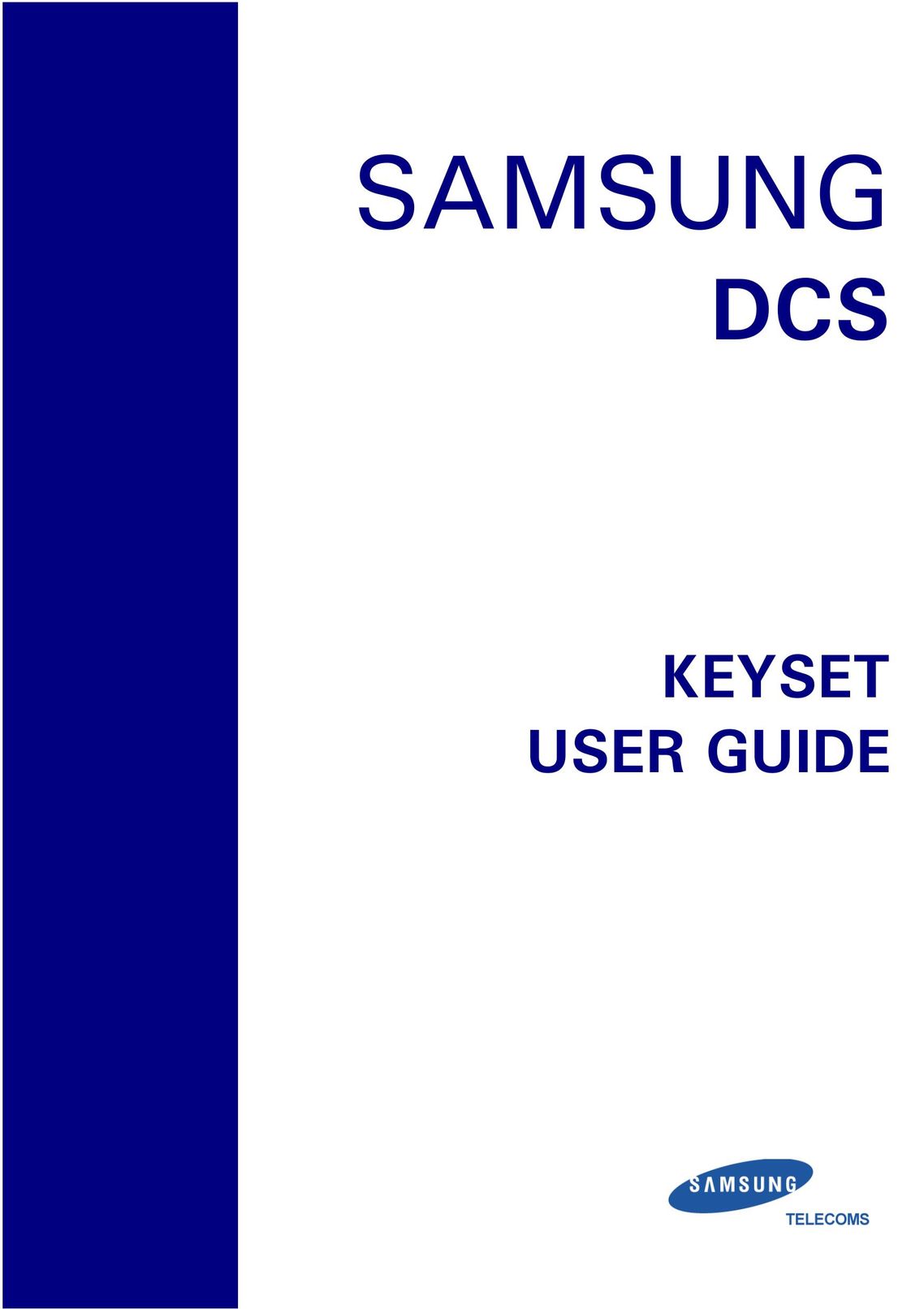 Samsung DCS KEYSET Telephone User Manual