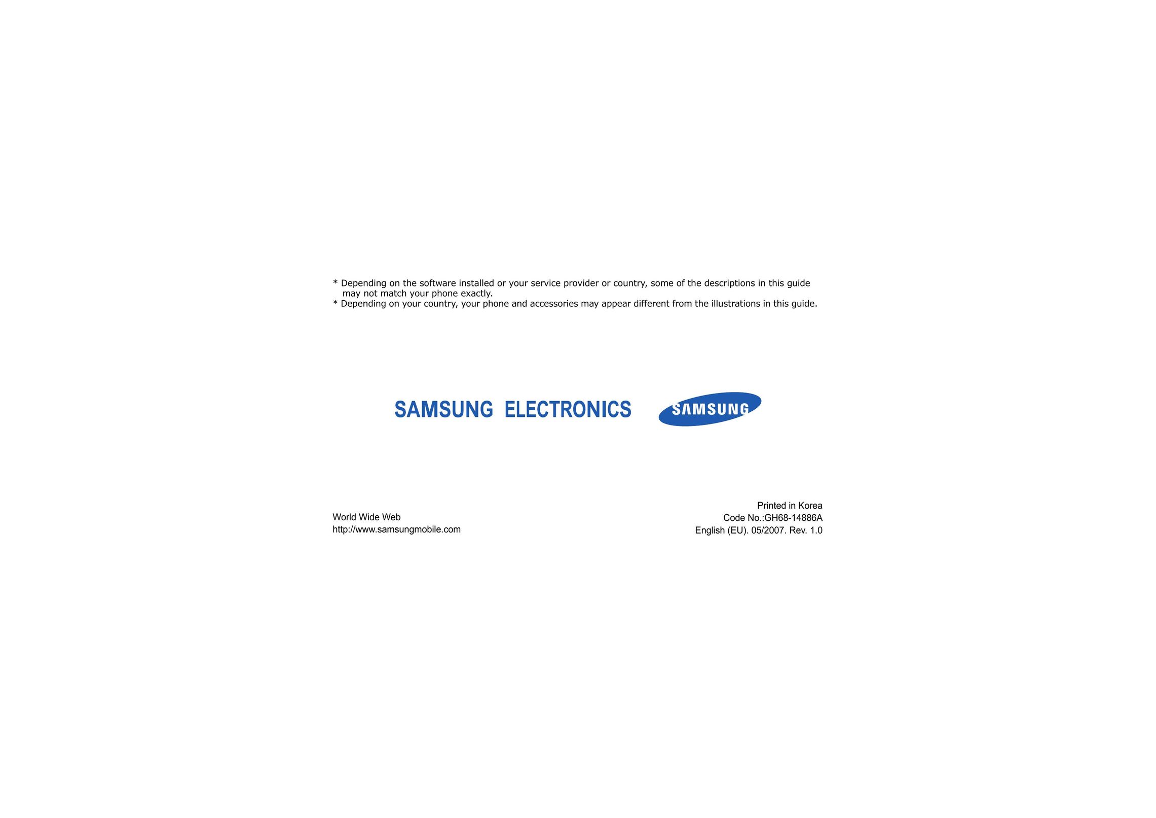 Samsung GH68-14886A Telephone User Manual