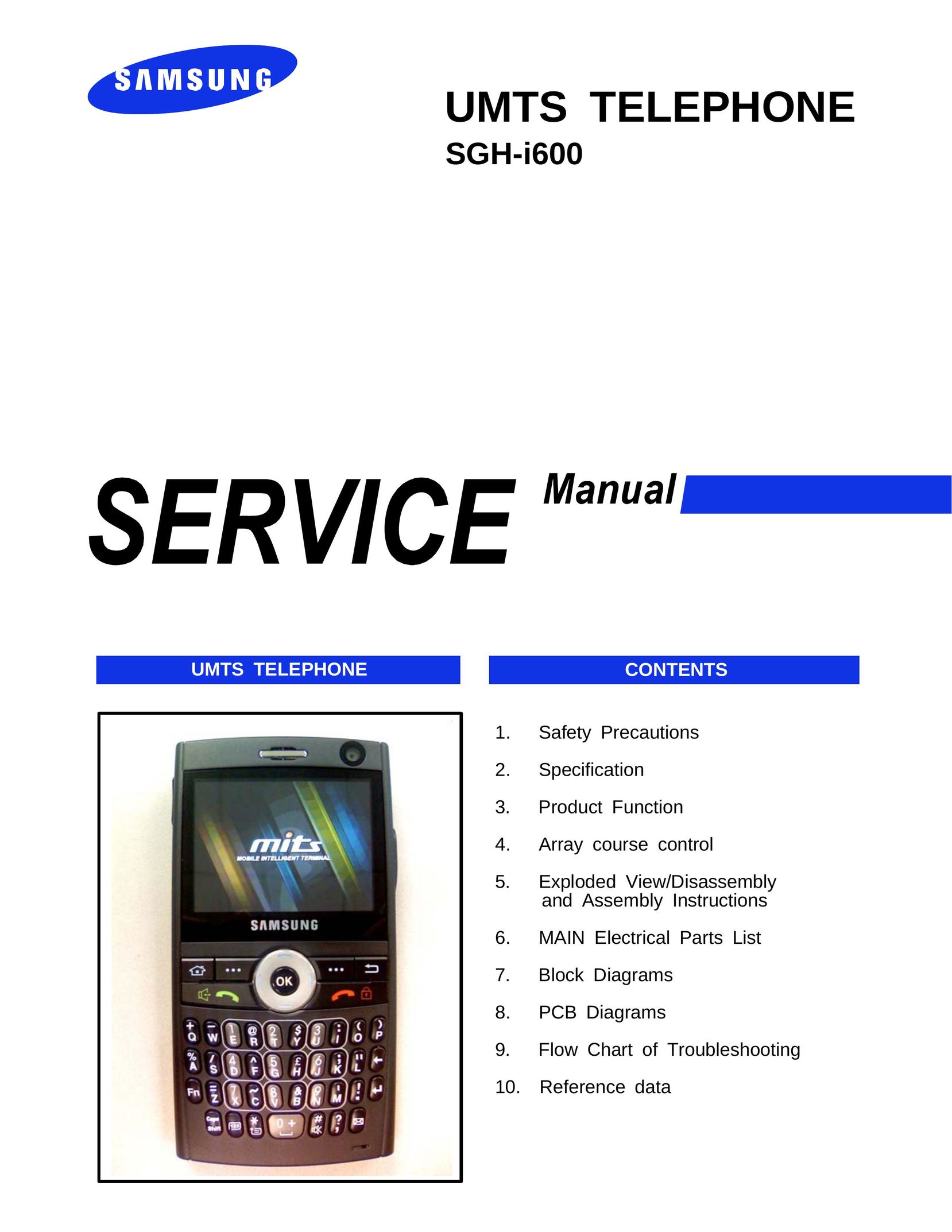 Sharp SGH-I600 Telephone User Manual