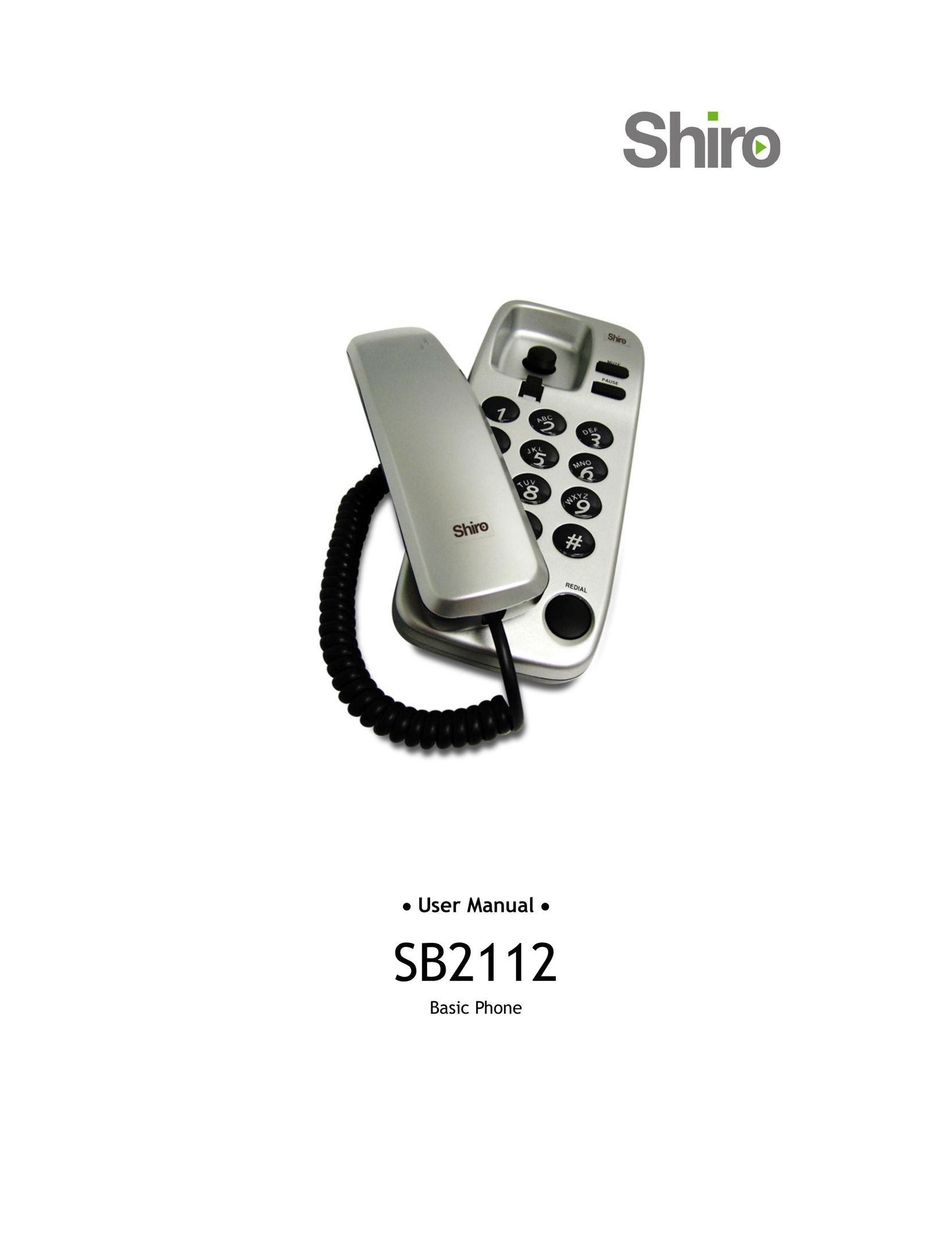Shiro SB2112 Telephone User Manual