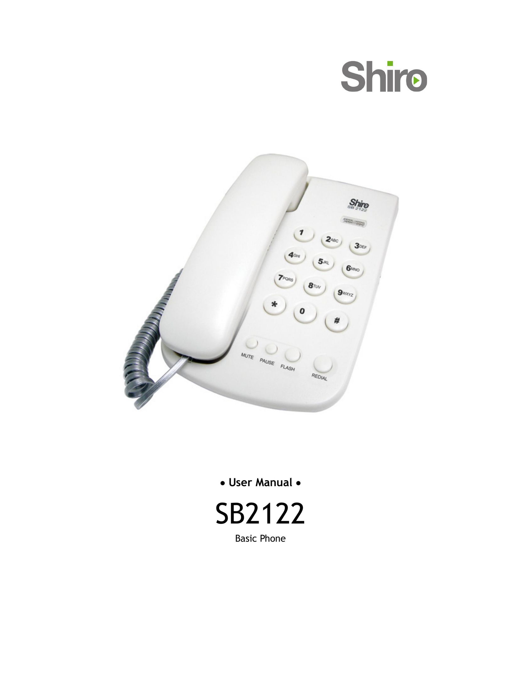 Shiro SB2122 Telephone User Manual