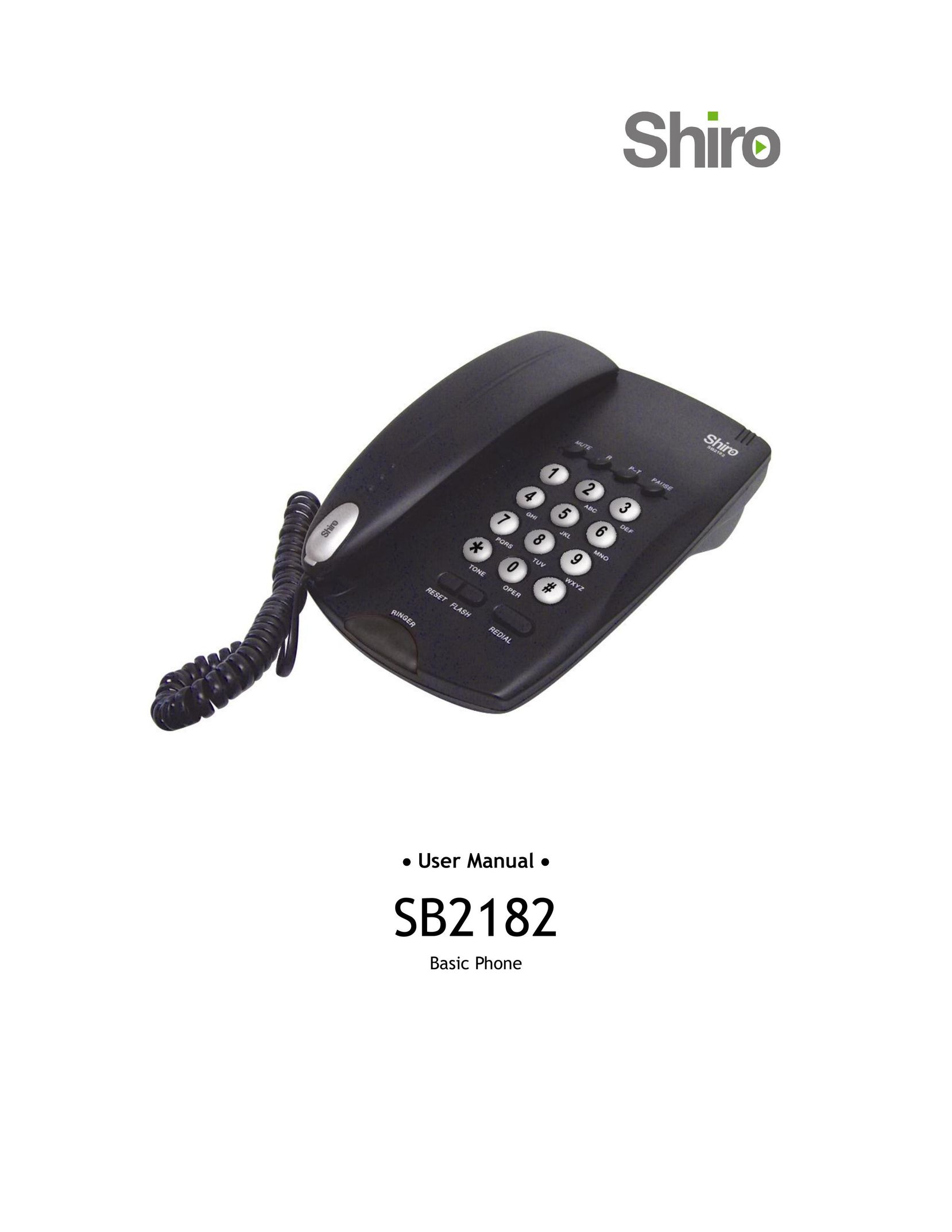 Shiro SB2182 Telephone User Manual