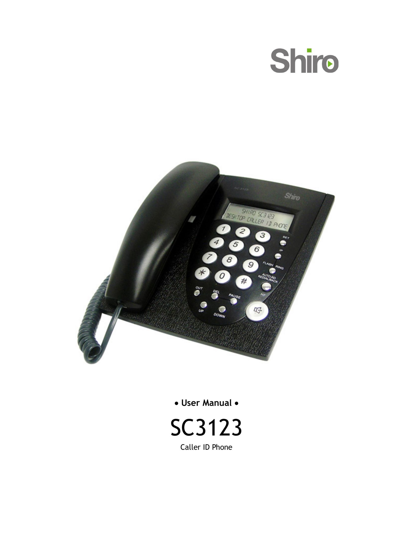 Shiro SC3123 Telephone User Manual