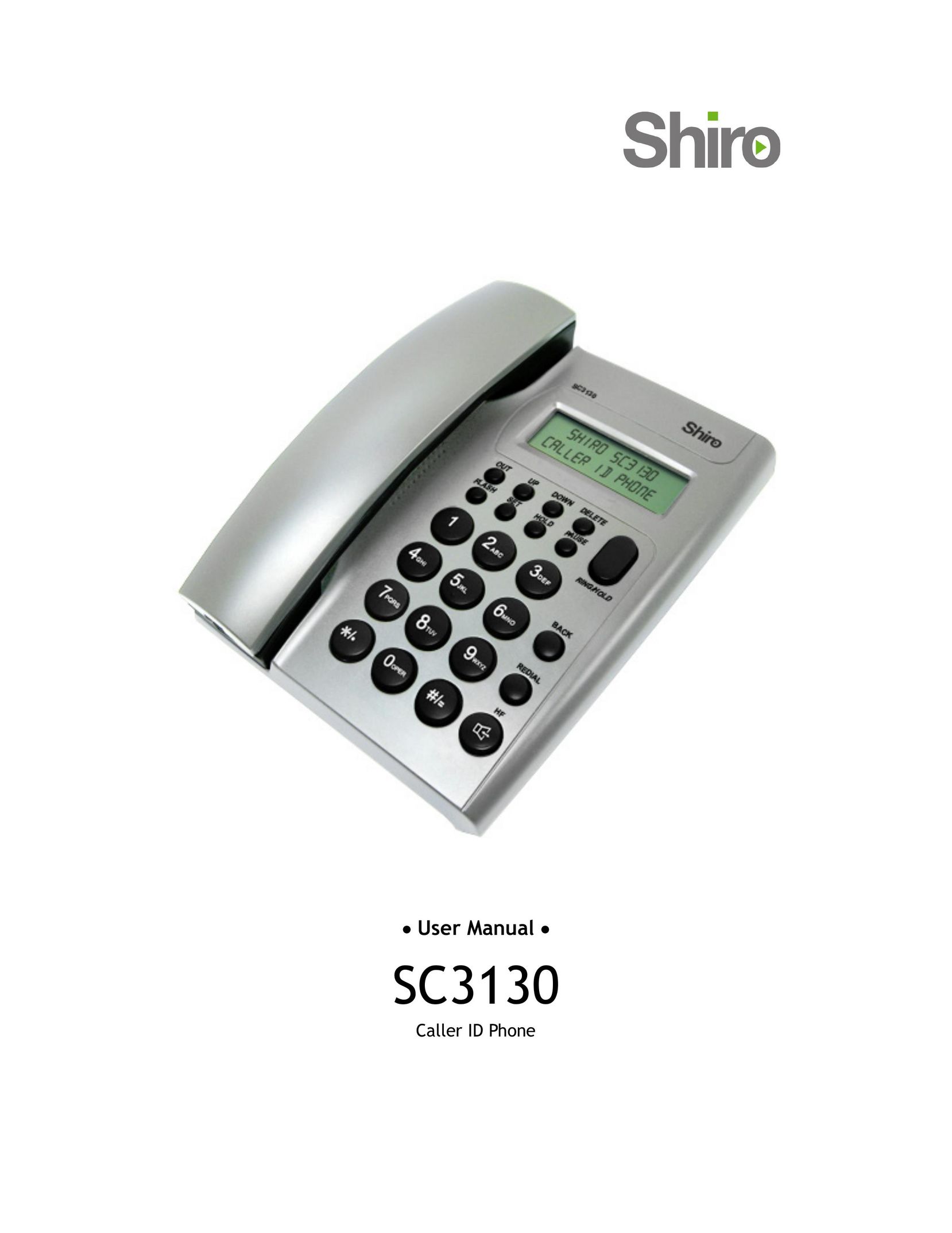 Shiro SC3130 Telephone User Manual