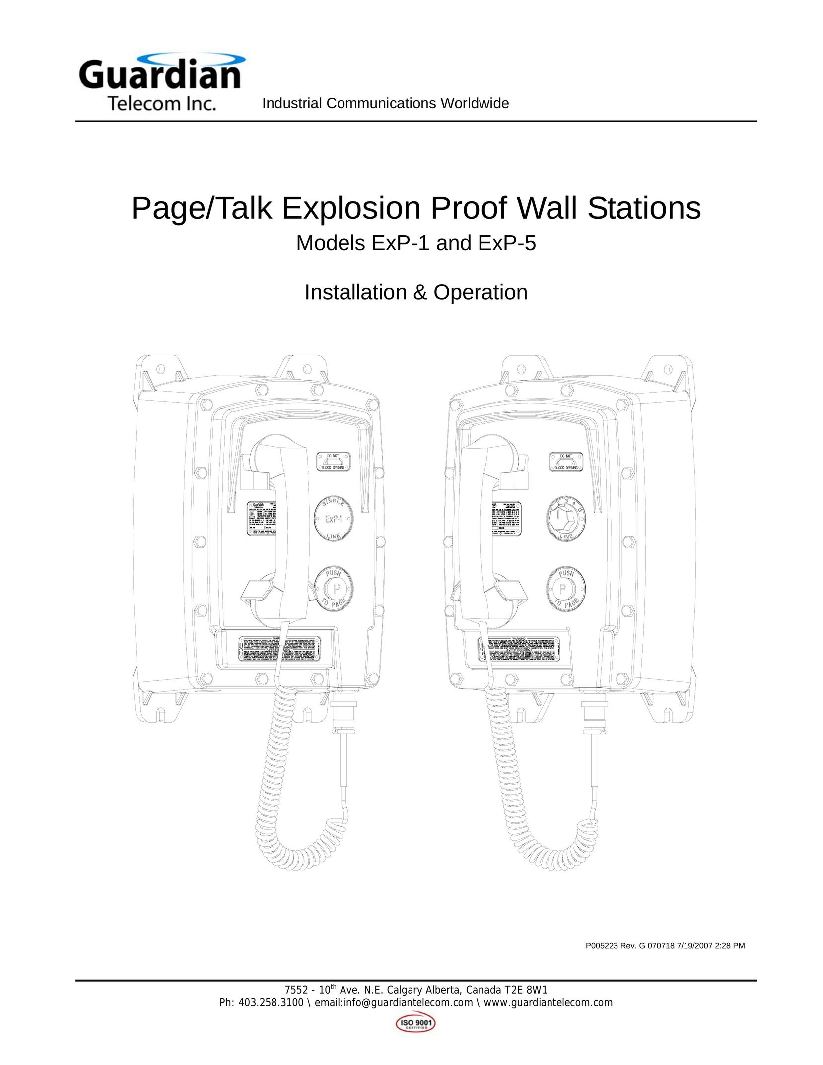 Shure EXP-5 Telephone User Manual