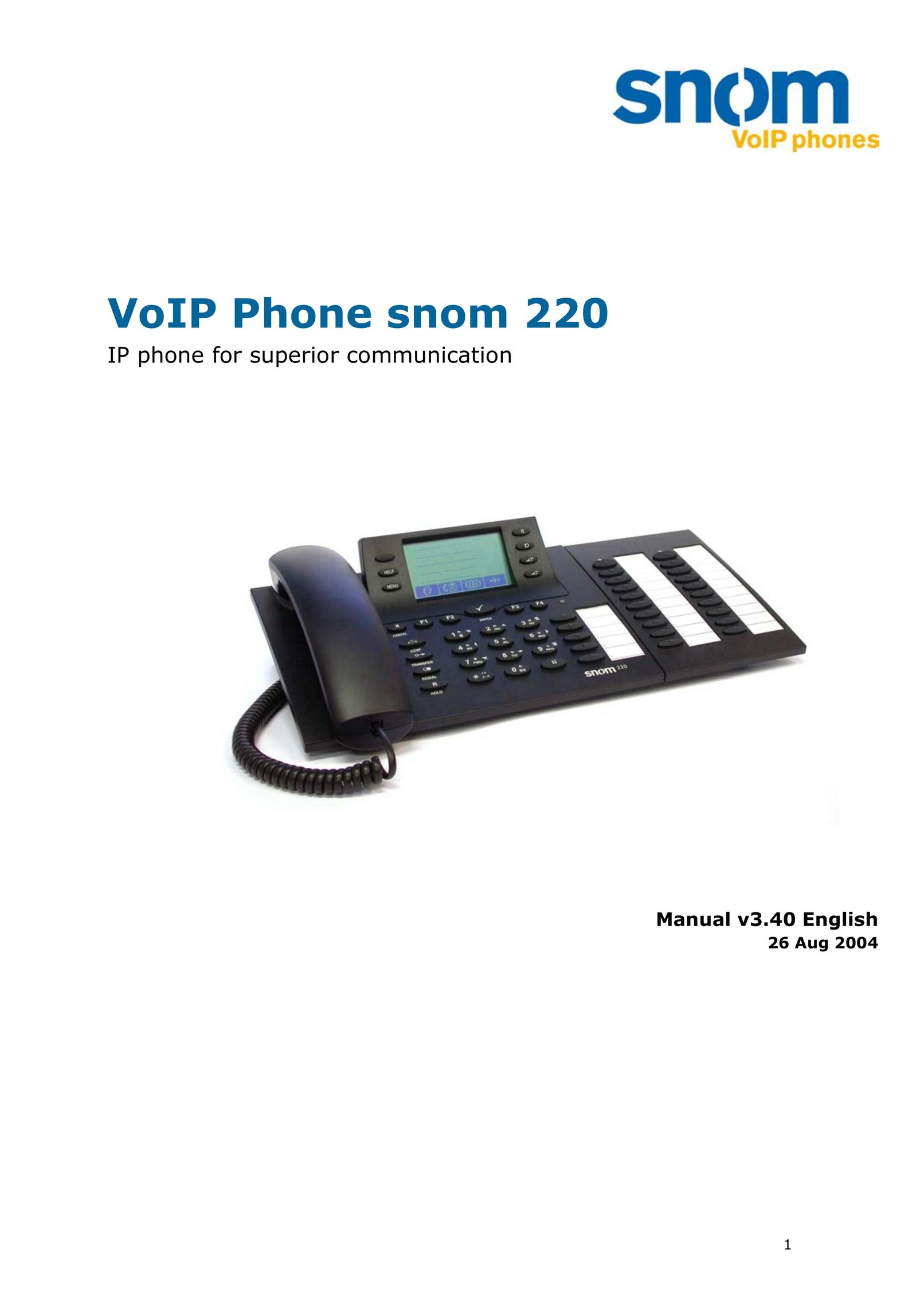 Snom VoIP Phone Telephone User Manual