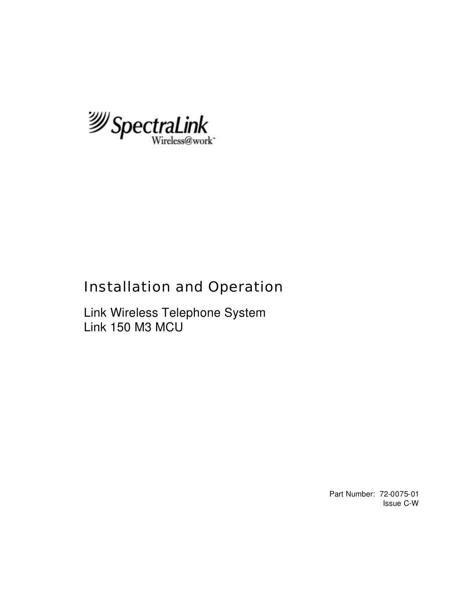 SpectraLink 150 M3 MCU Telephone User Manual