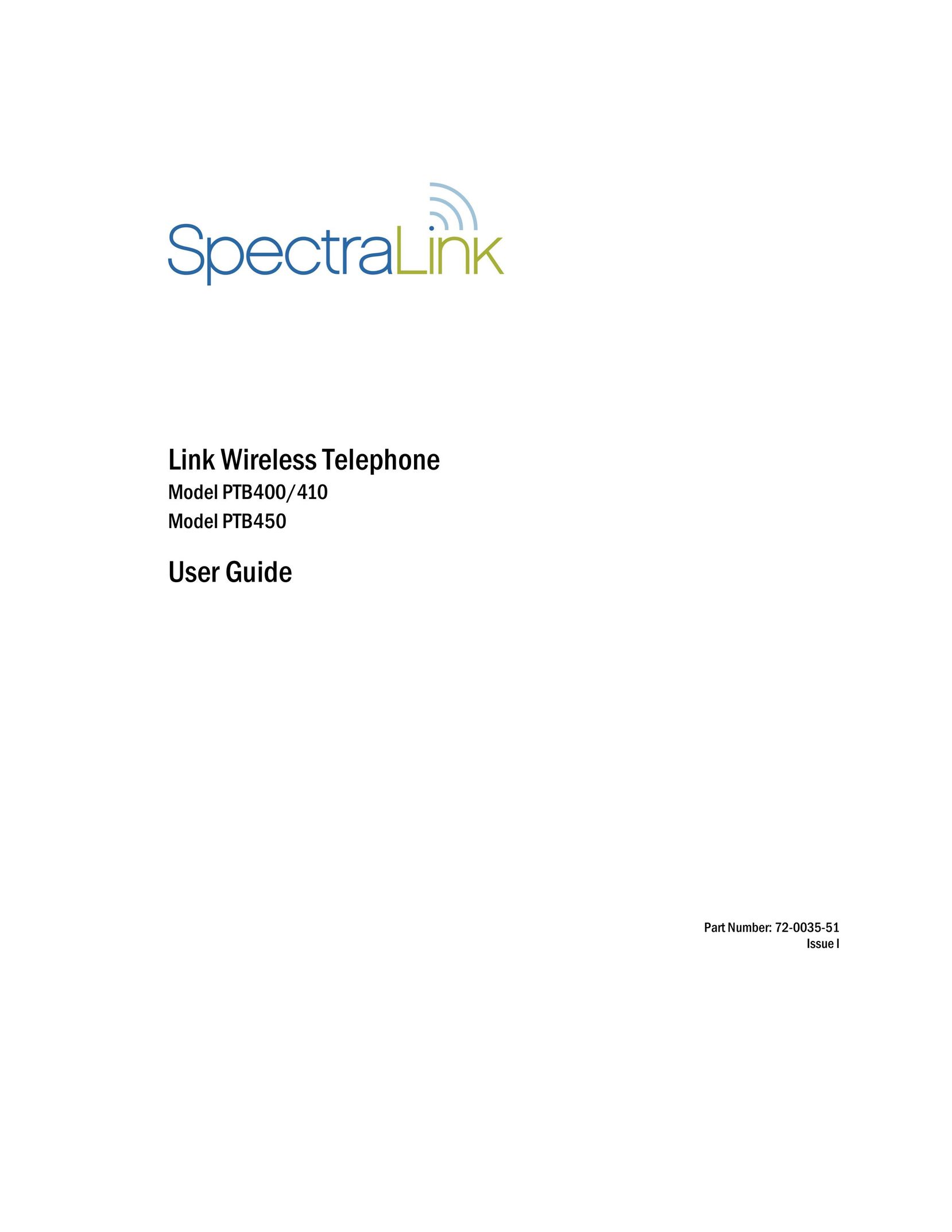 SpectraLink PTB400 Telephone User Manual