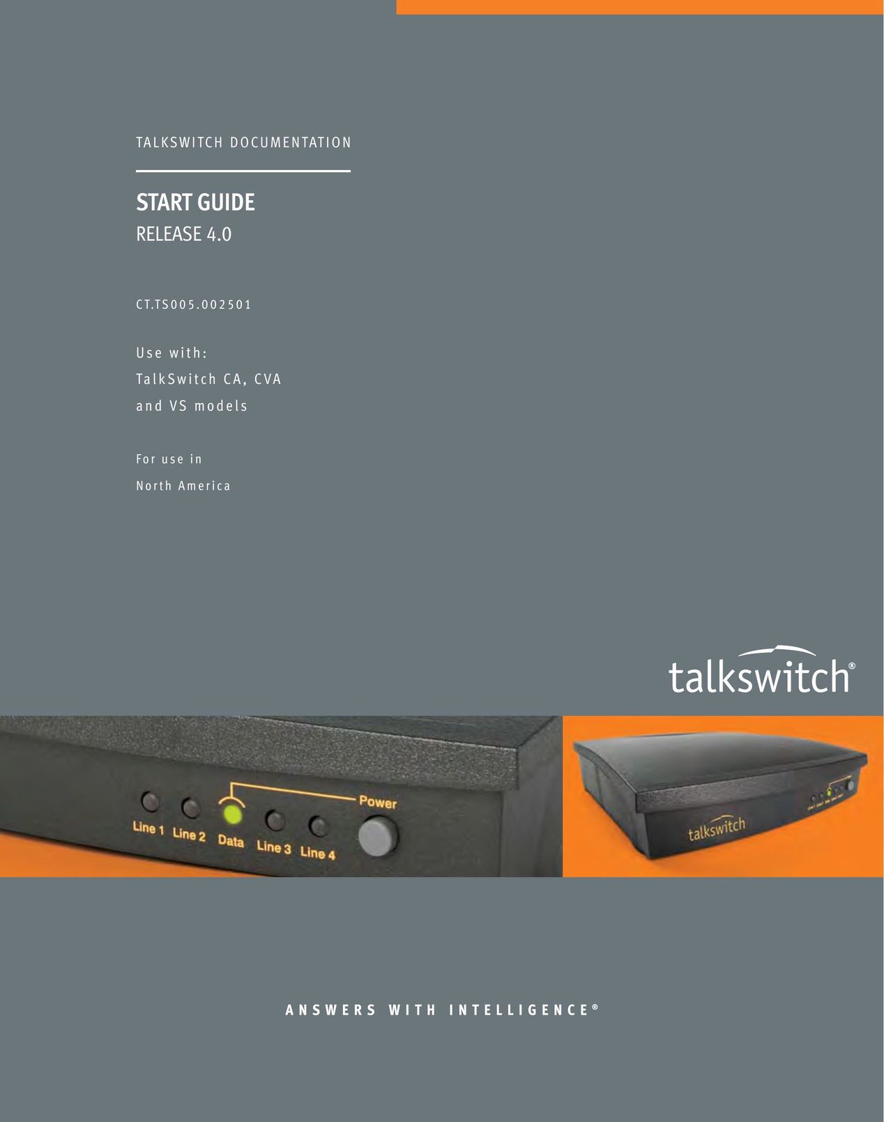 Talkswitch CT.TS005.002501 Telephone User Manual