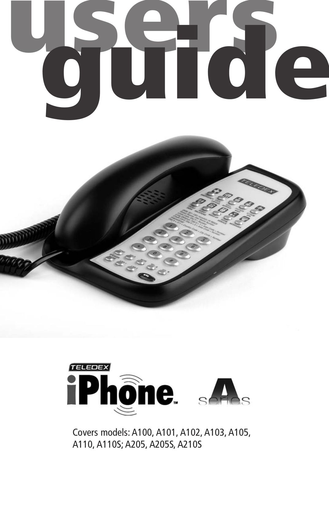 Teledex A210S Telephone User Manual