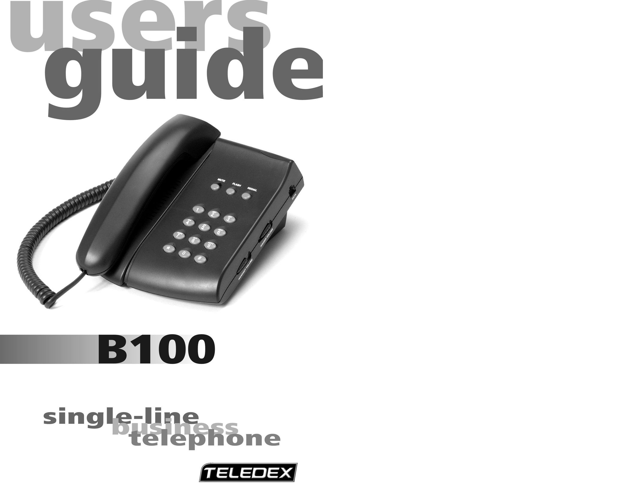 Teledex B100 Telephone User Manual