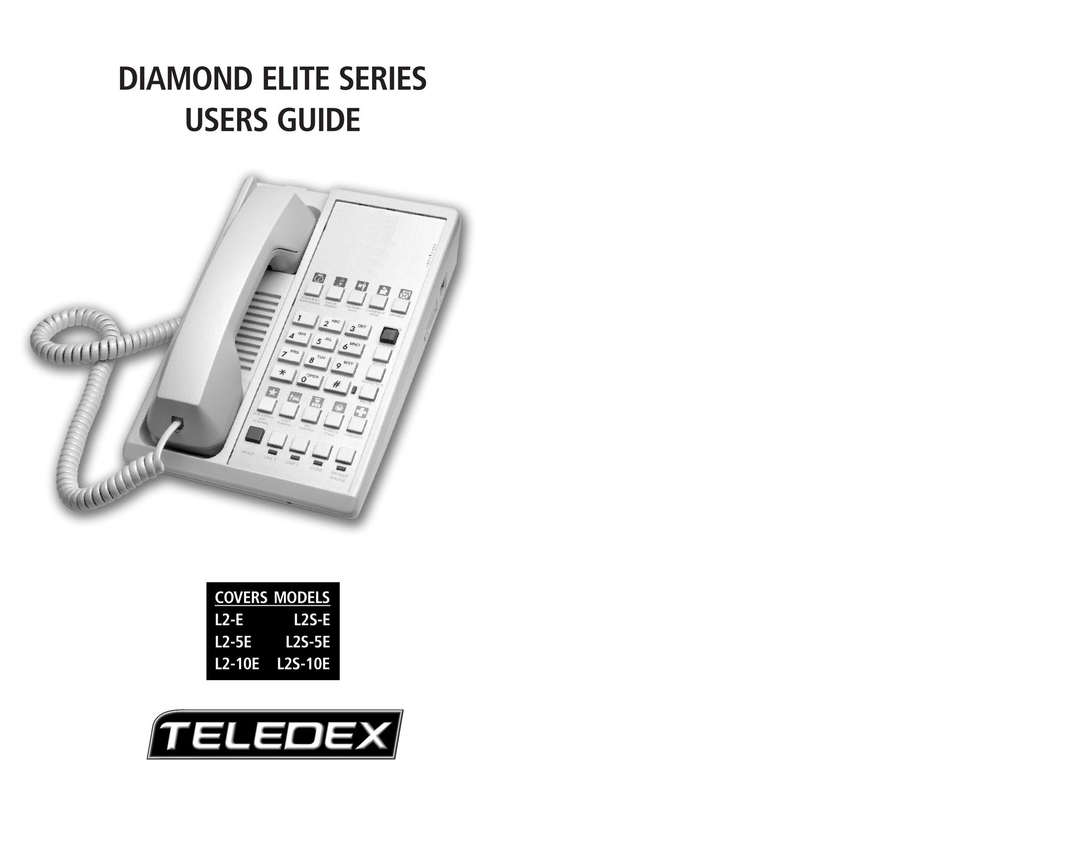 Teledex L2-5E Telephone User Manual