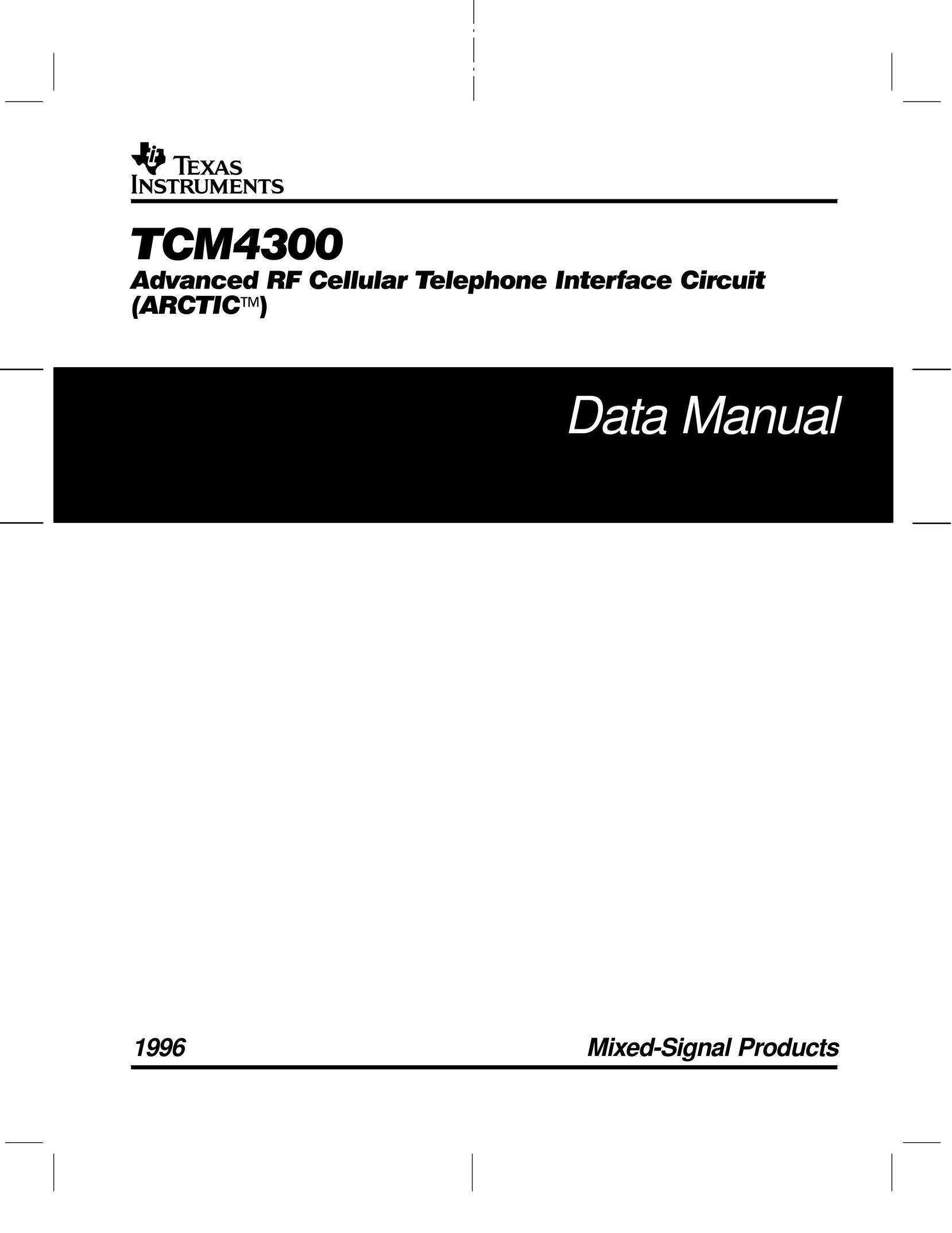 Texas Instruments TCM4300 Telephone User Manual
