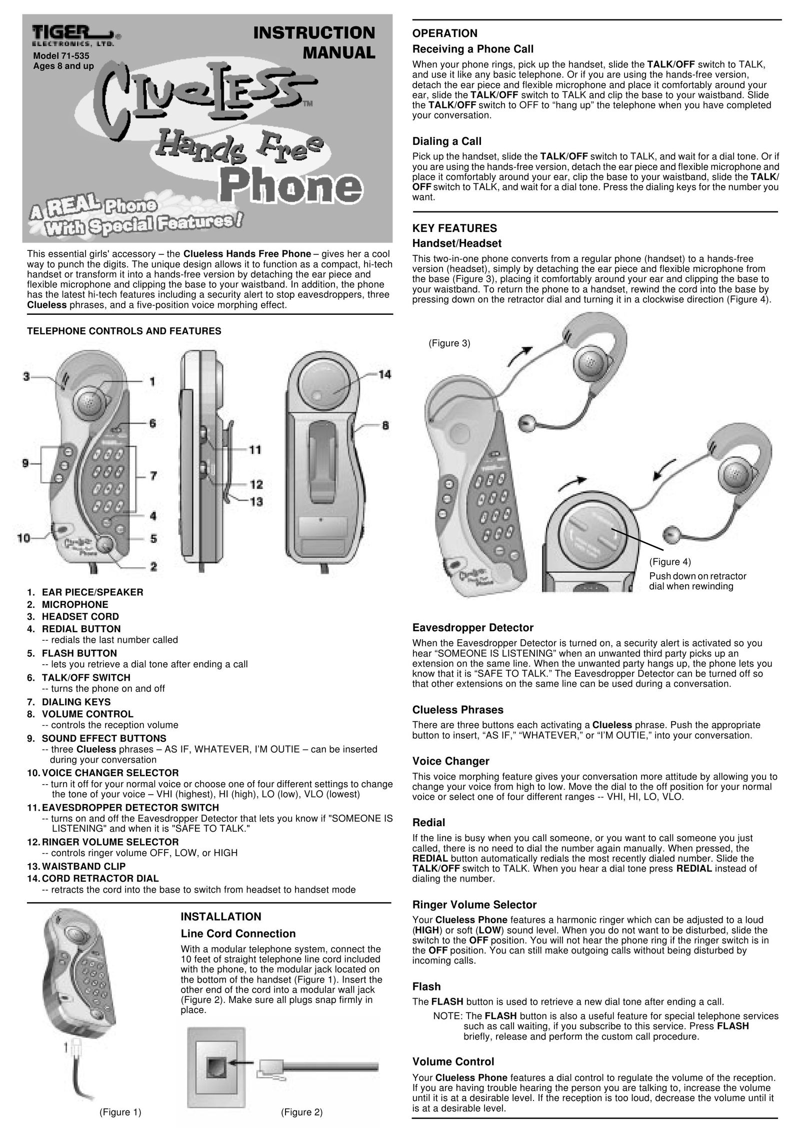 Tiger 71-535 Telephone User Manual