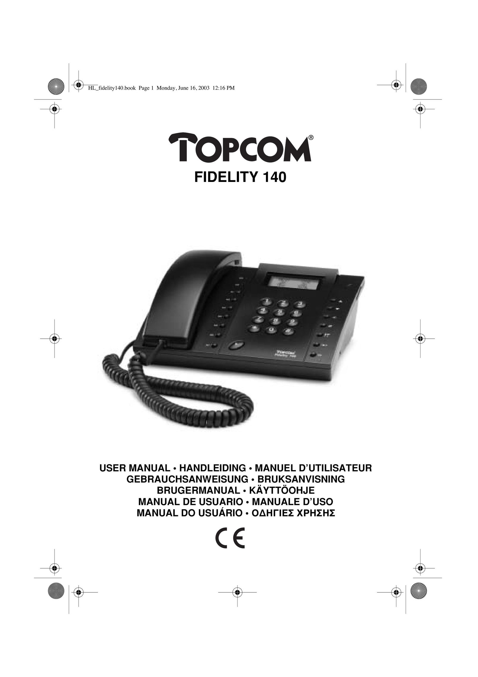 Topcom 140 Telephone User Manual