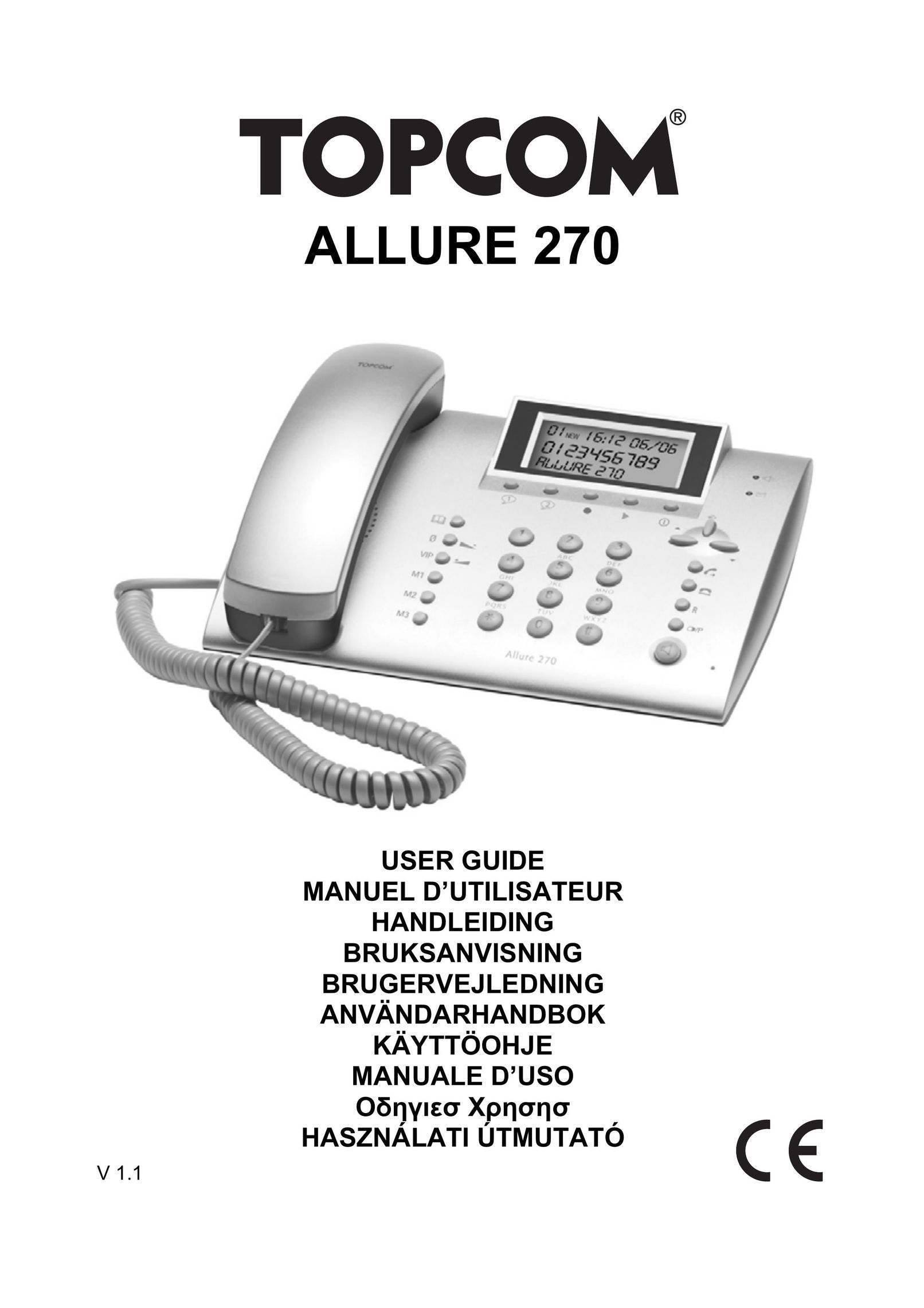 Topcom 270 Telephone User Manual